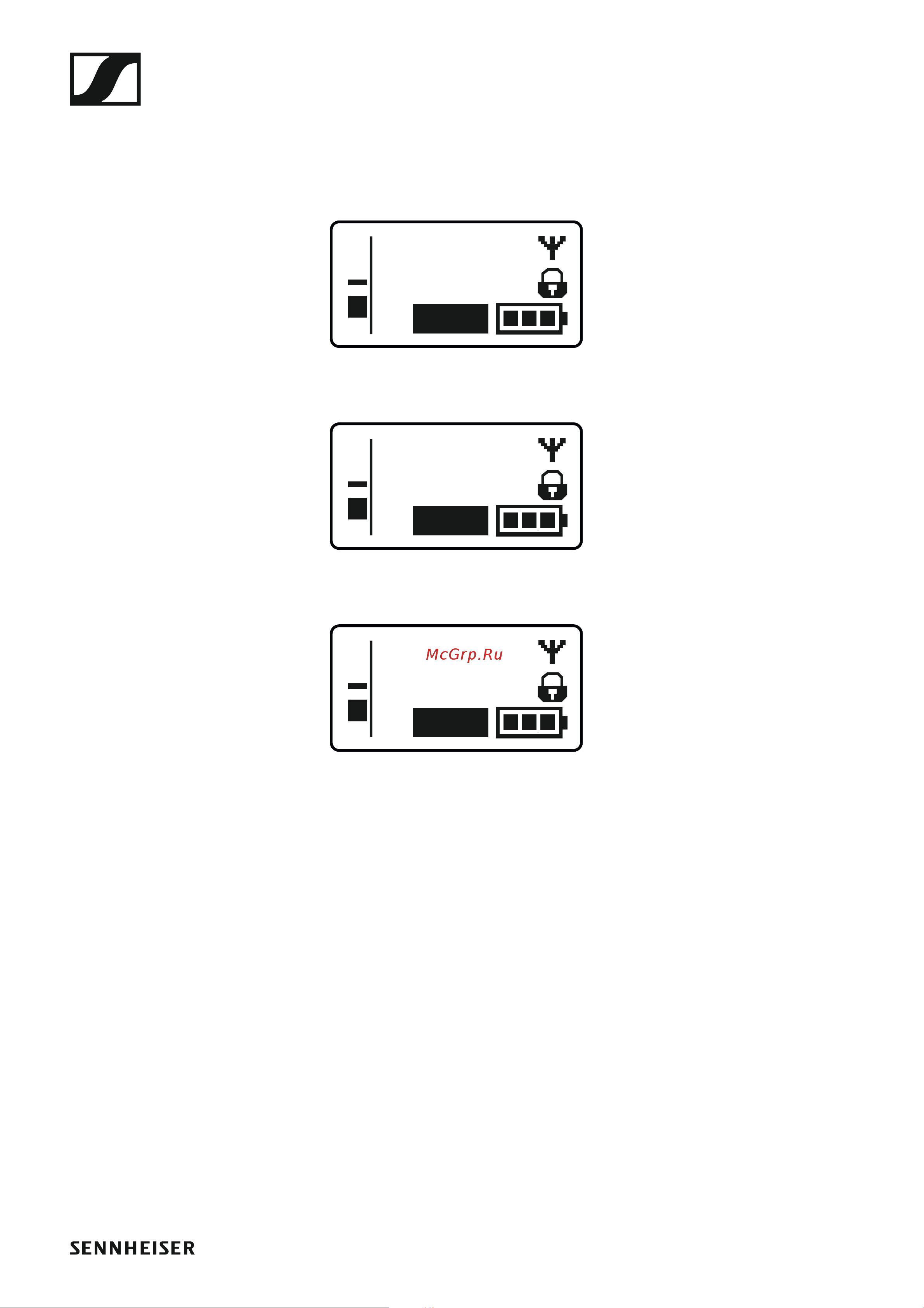 Sennheiser EW 100 ENG G4-A1 [82/128] Select a standard display