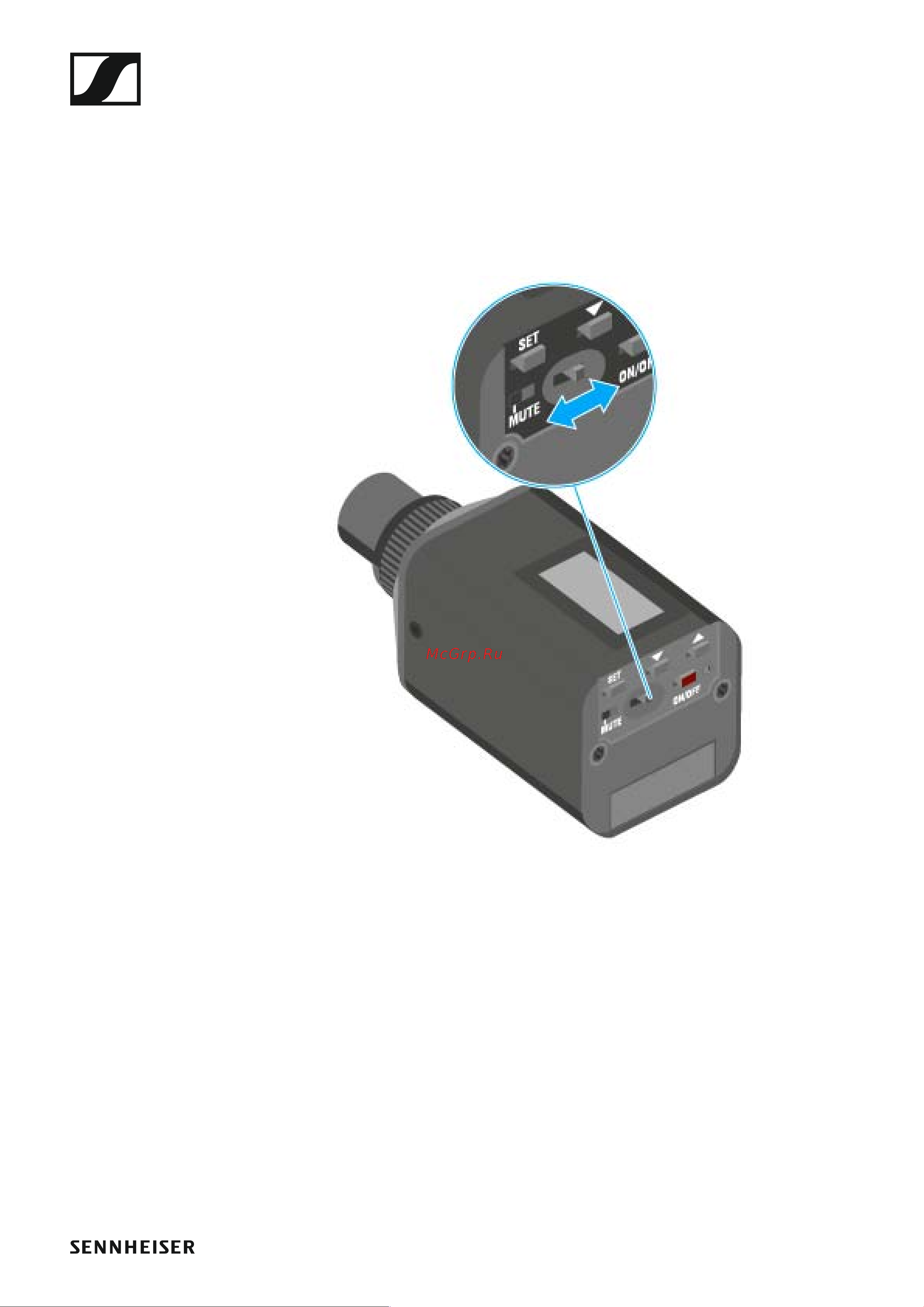 Sennheiser EW 100 ENG G4-A1 [93/128] Muting the plug on transmitter af mute