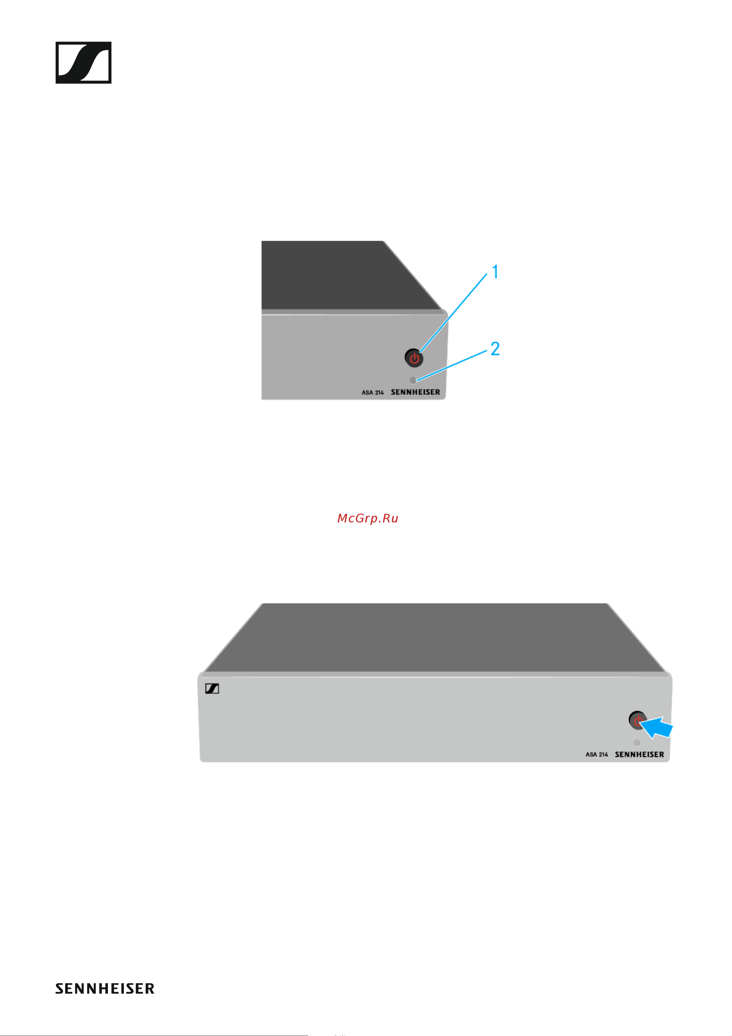 Sennheiser EW 100 G4-ME2-A [110/129] Using the asa 214