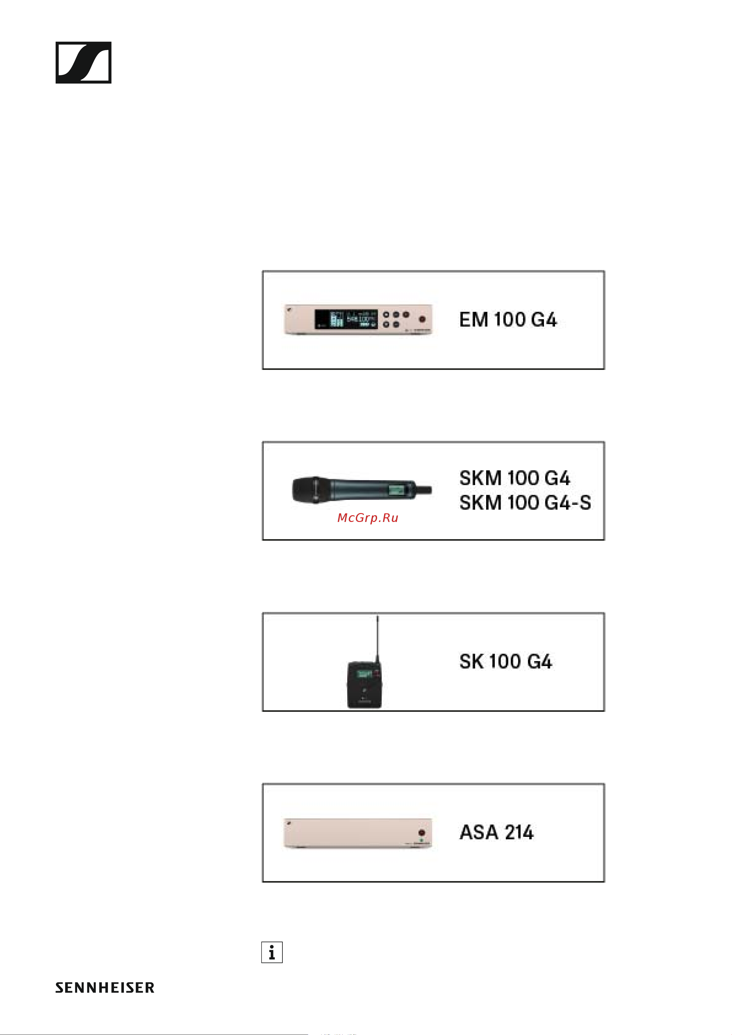 Sennheiser EW 100 G4-ME2-A [20/129] Installation