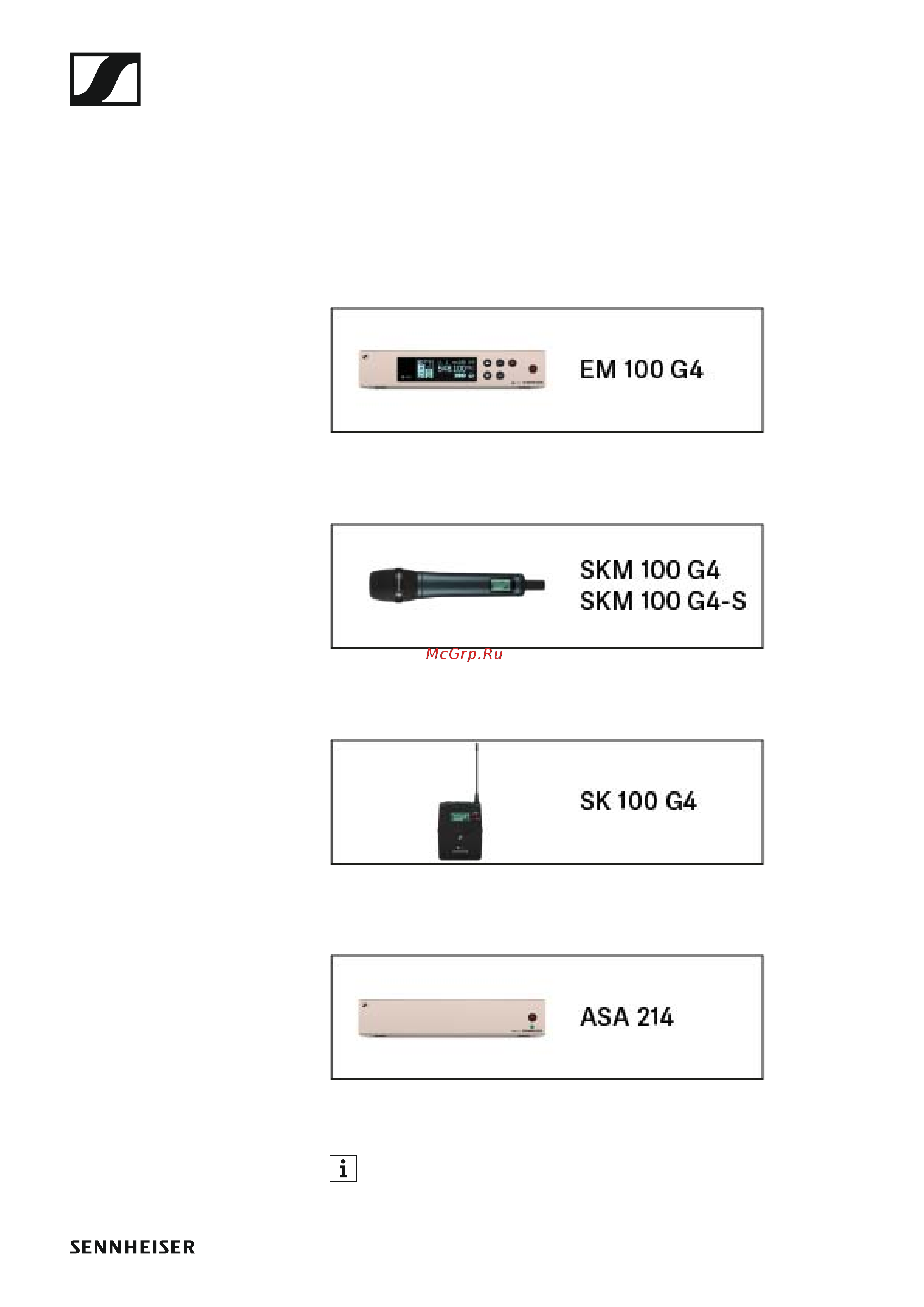 Sennheiser EW 100 G4-ME2-A [50/129] Operation