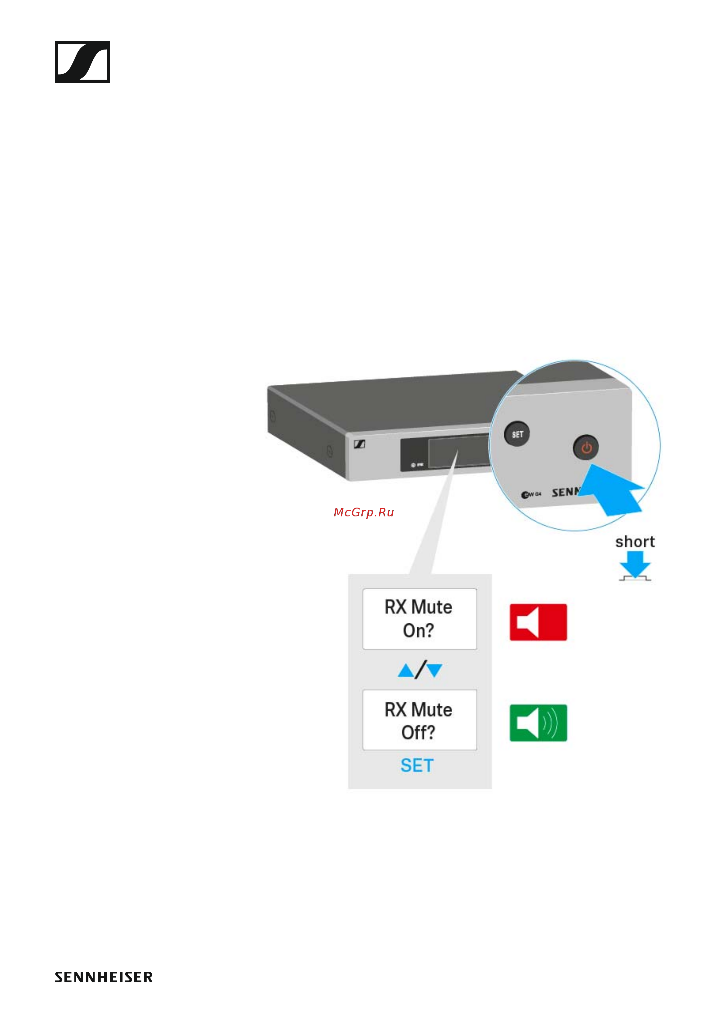Sennheiser EW 100 G4-ME2-A [54/129] Muting the audio output