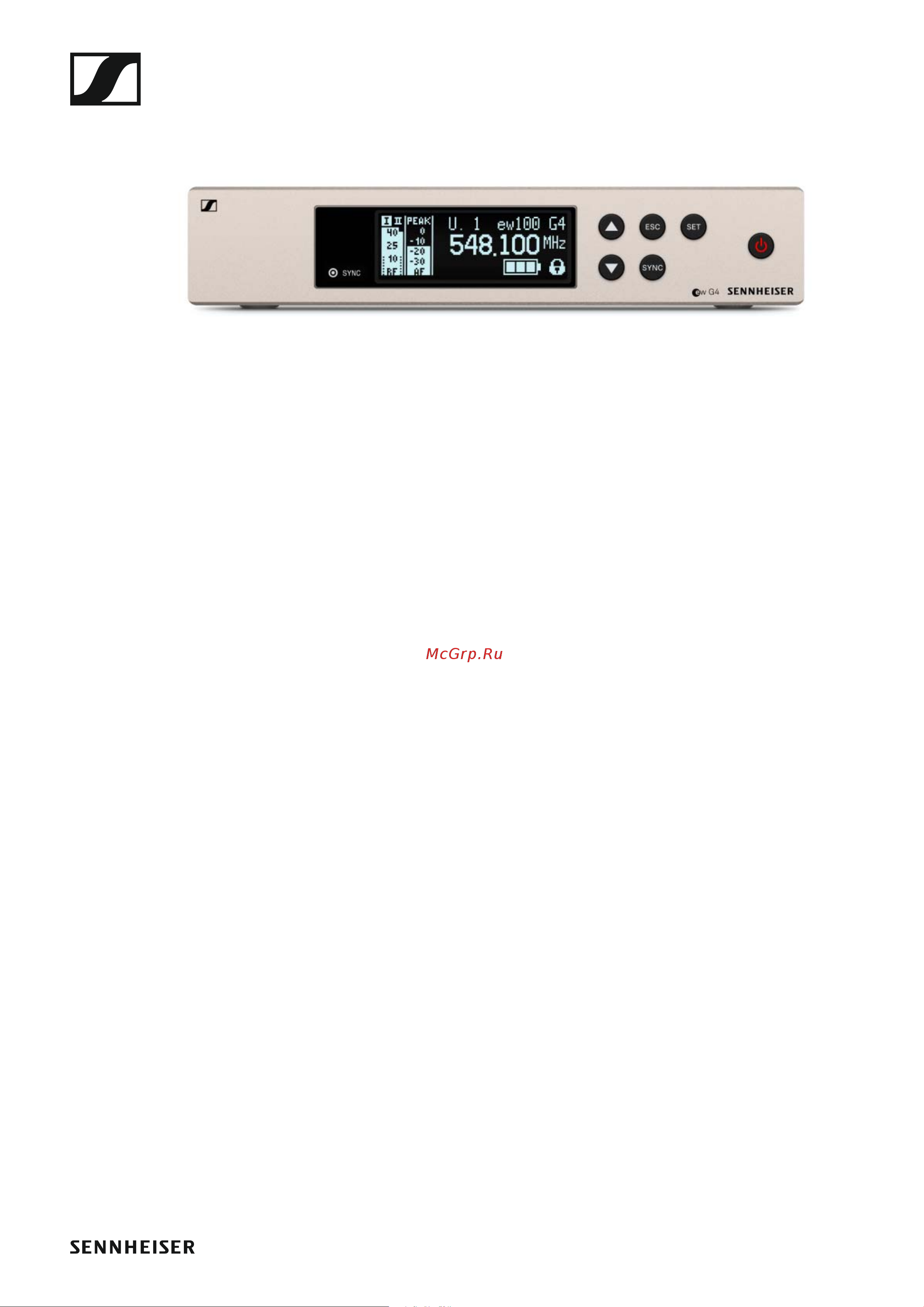 Sennheiser EW 100 G4-ME2-A [9/129] Em 100 g4 rack receiver