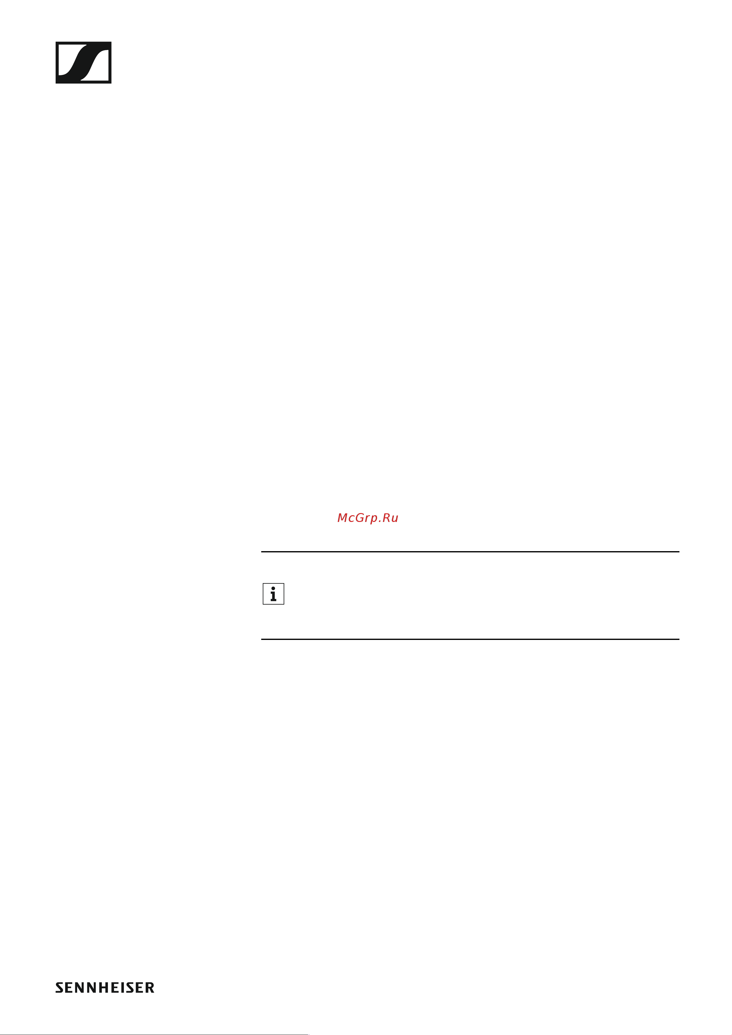 Sennheiser EW 135P G4-A1 [107/128] Setting notes