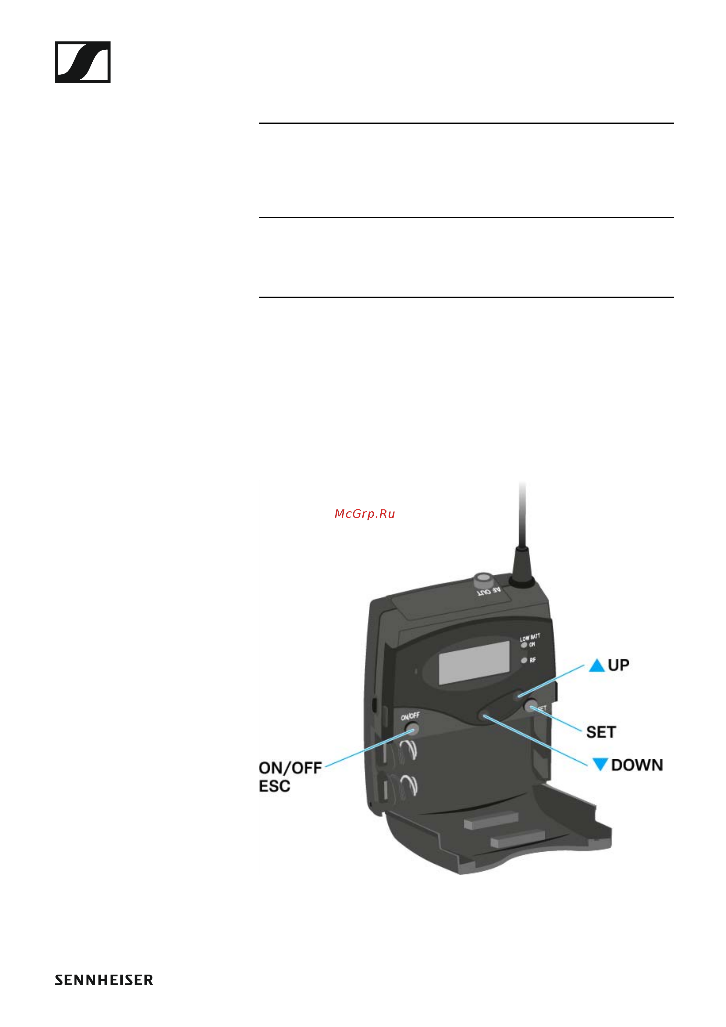 Sennheiser EW 135P G4-A1 [43/128] Displays on the ek 100 g4 display panel