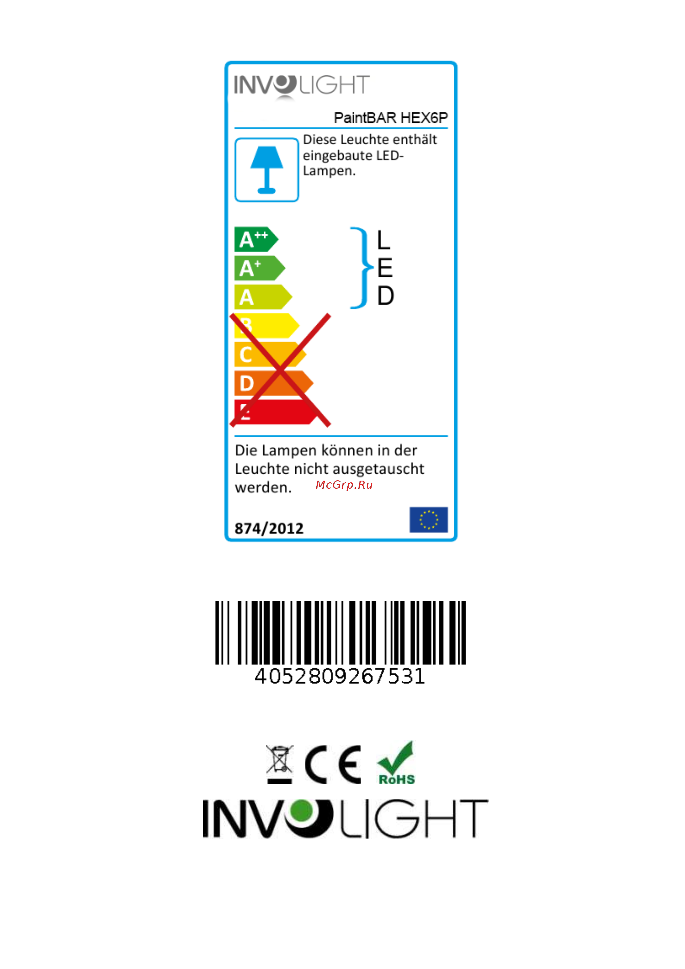Involight PAINTBAR HEX6P [17/17] Paintbar hex6p