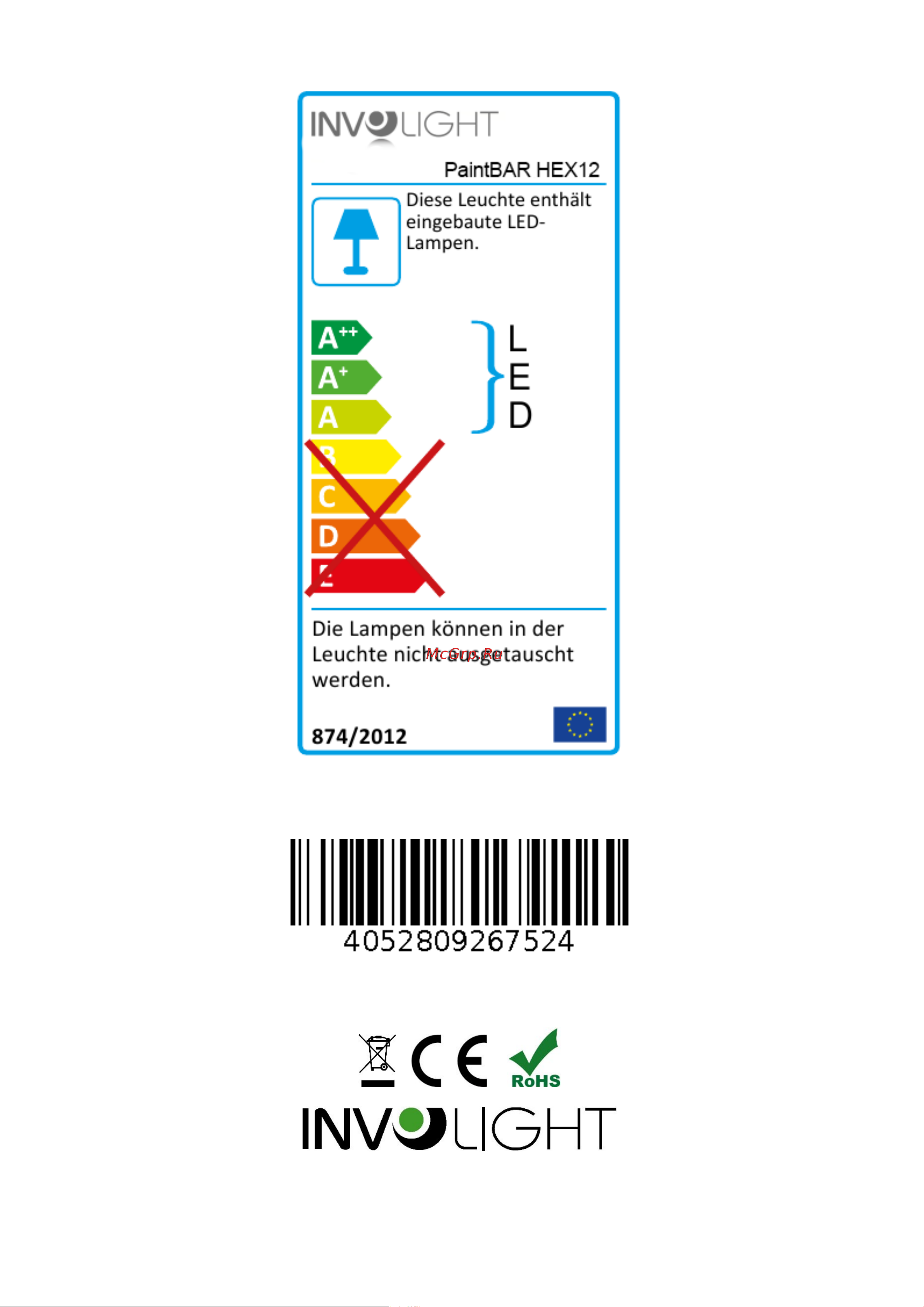 Involight PAINTBAR HEX12 [15/15] Paintbar hex12