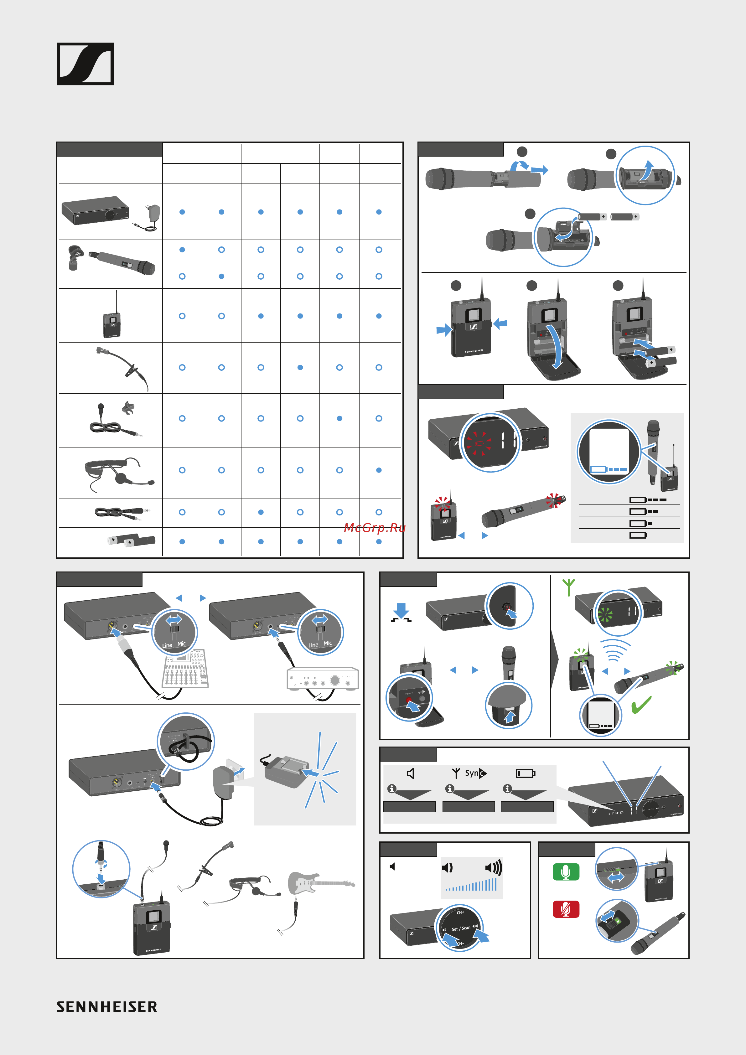 Sennheiser XSW 1-ME3-A Руководство по эксплуатации онлайн