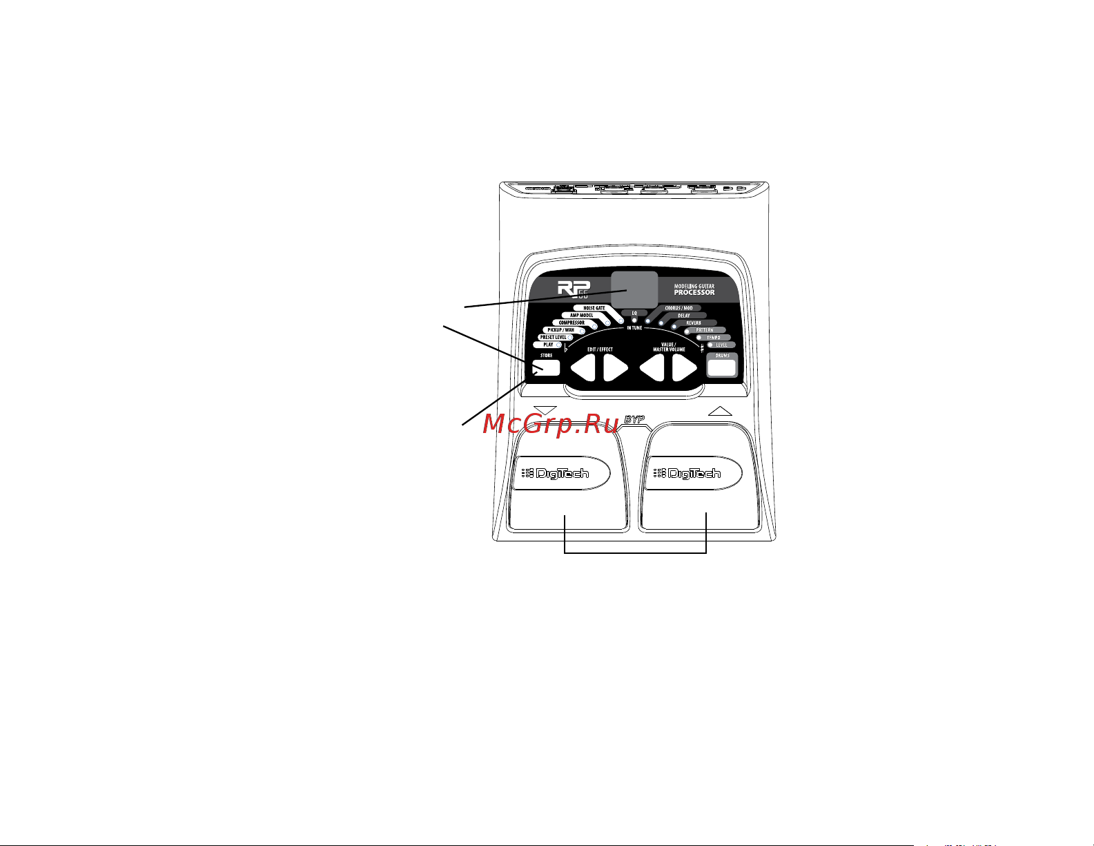 Digitech RP 55 [16/28] Storing copying a preset
