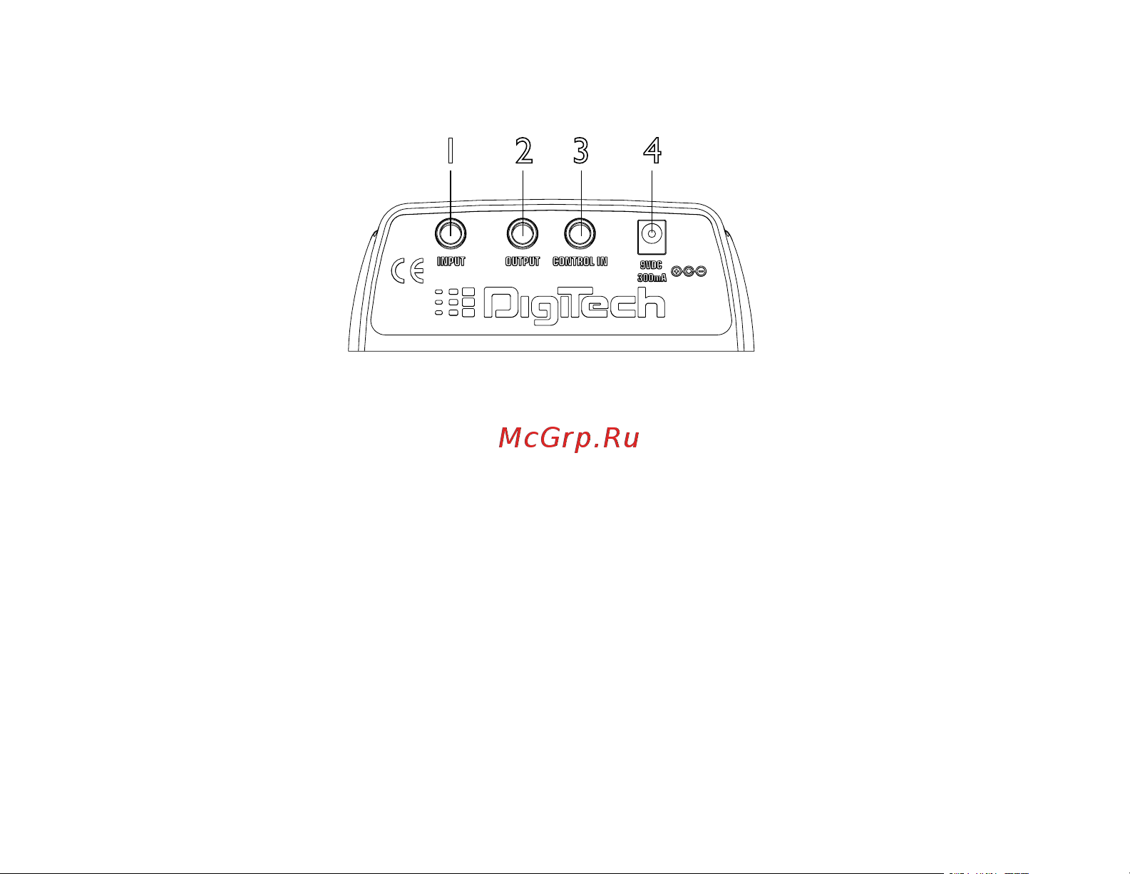 Digitech RP 55 [8/28] Rear panel