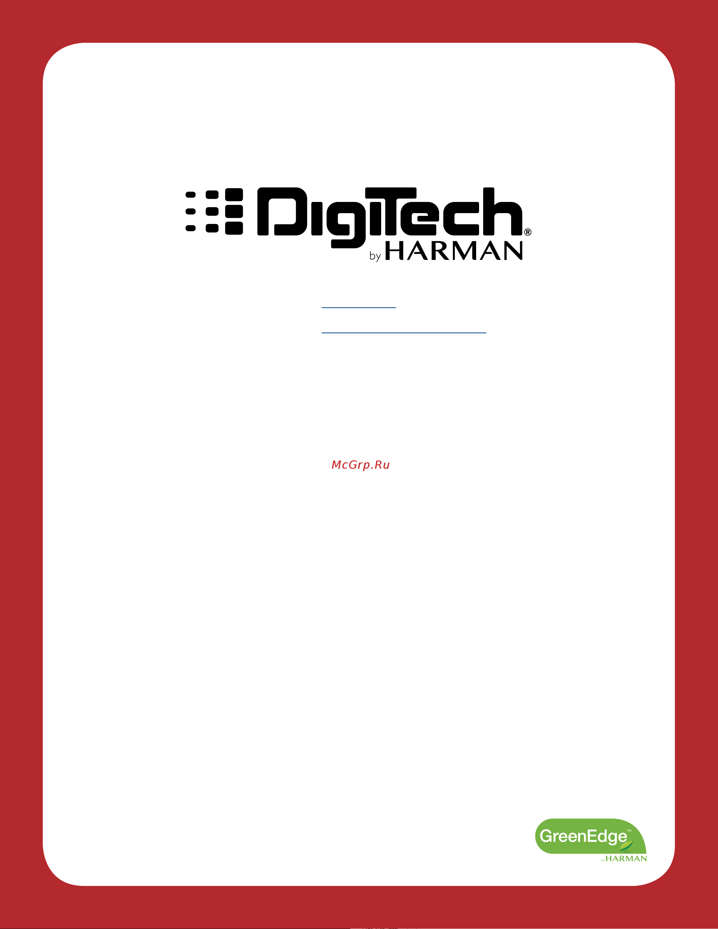 Digitech Pitch Shifter Whammy Ricochet Руководство по эксплуатации онлайн [10/10] 776577