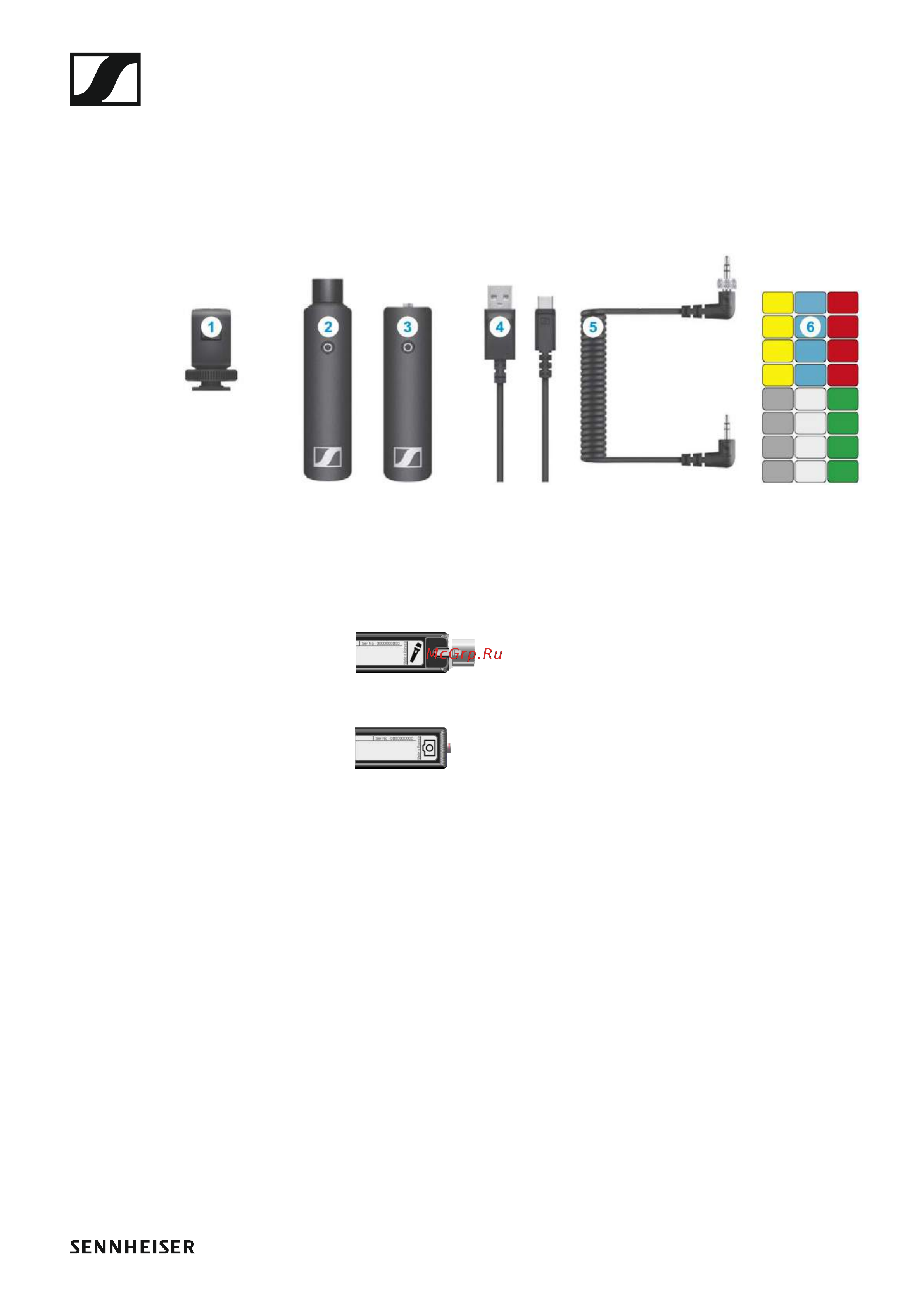 Sennheiser XSW-D Portable Eng Set [44/78] Комплектация