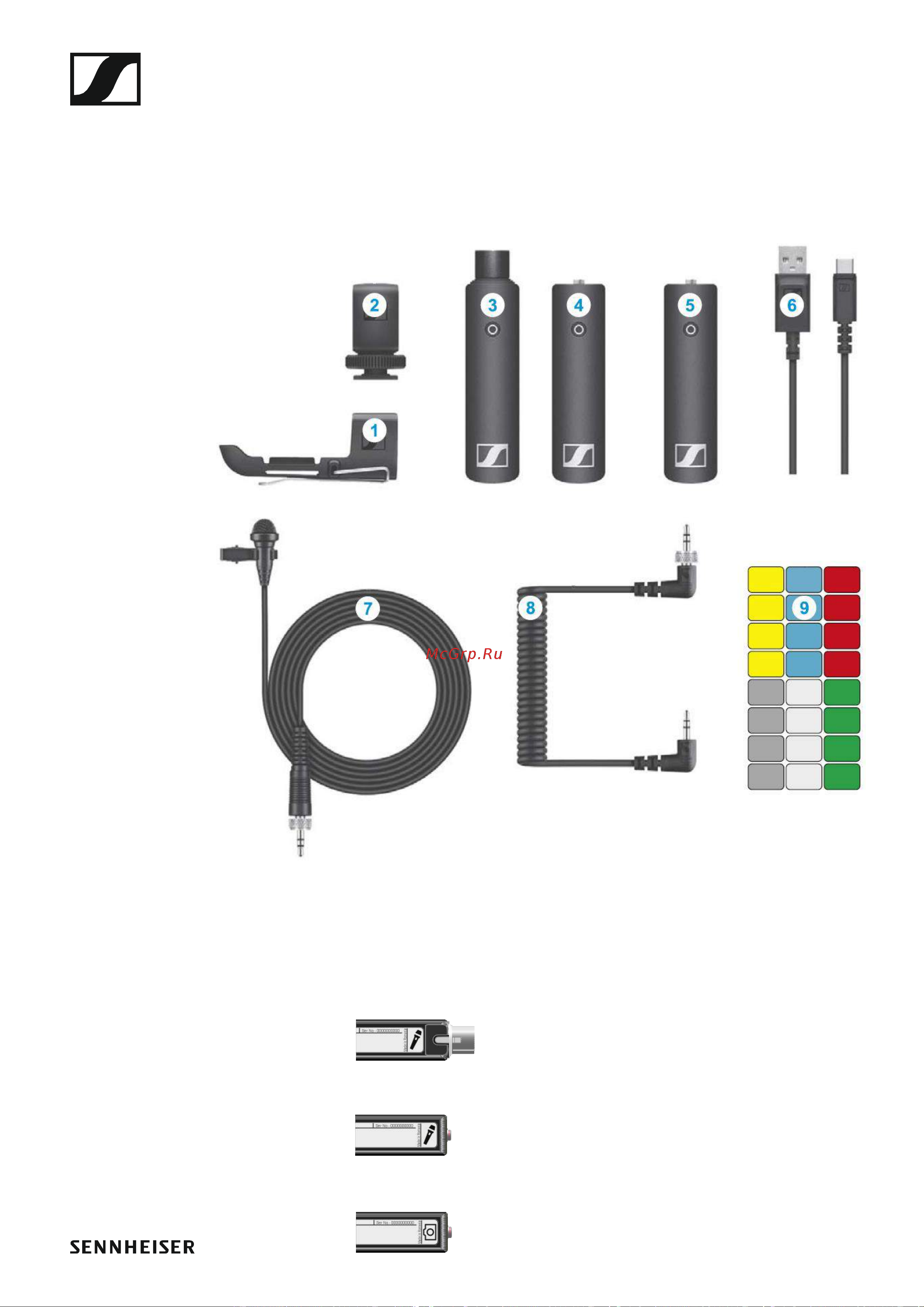 Sennheiser XSW-D Portable Eng Set [60/78] Комплектация