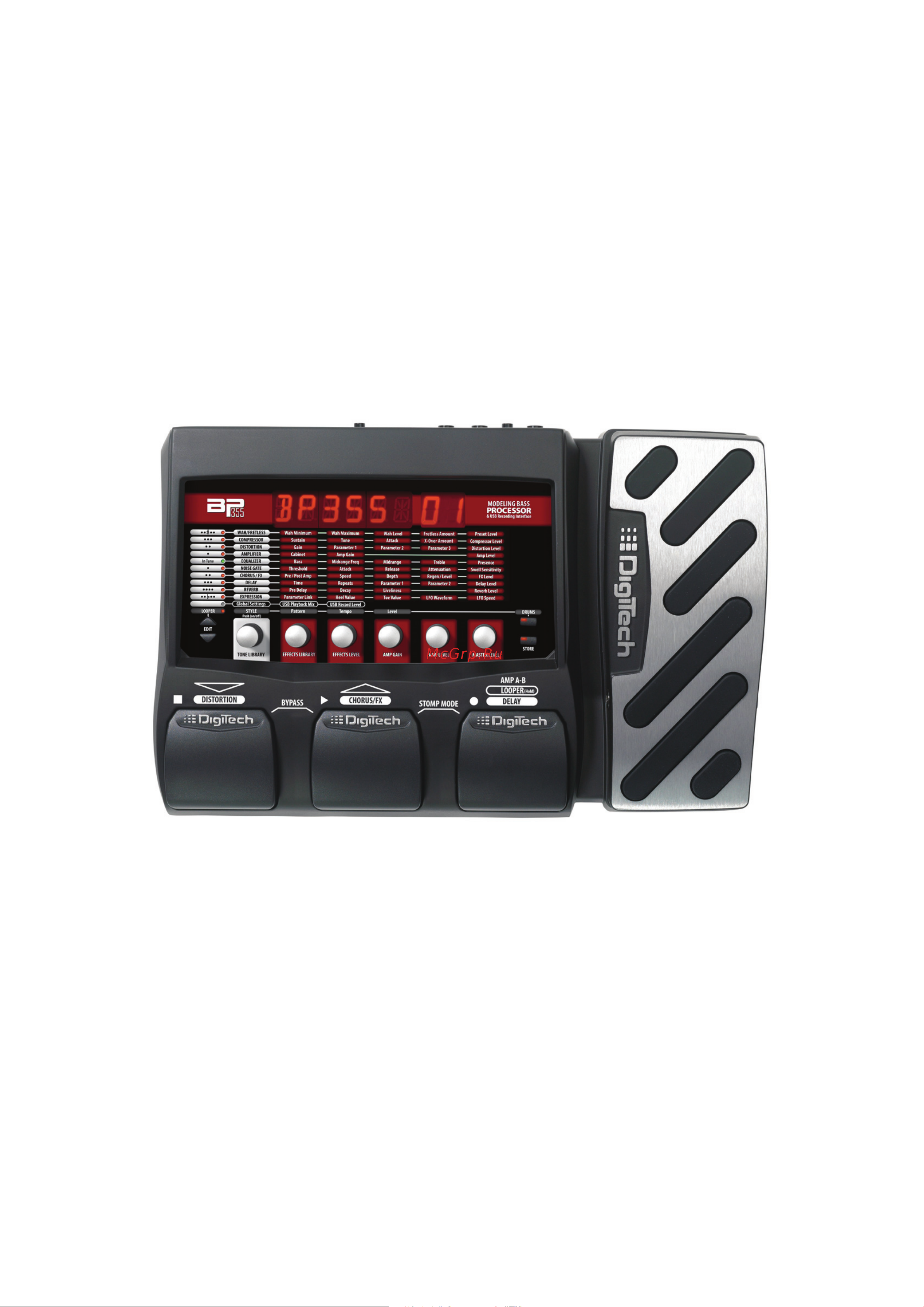 Digitech BP355 Руководство по эксплуатации онлайн