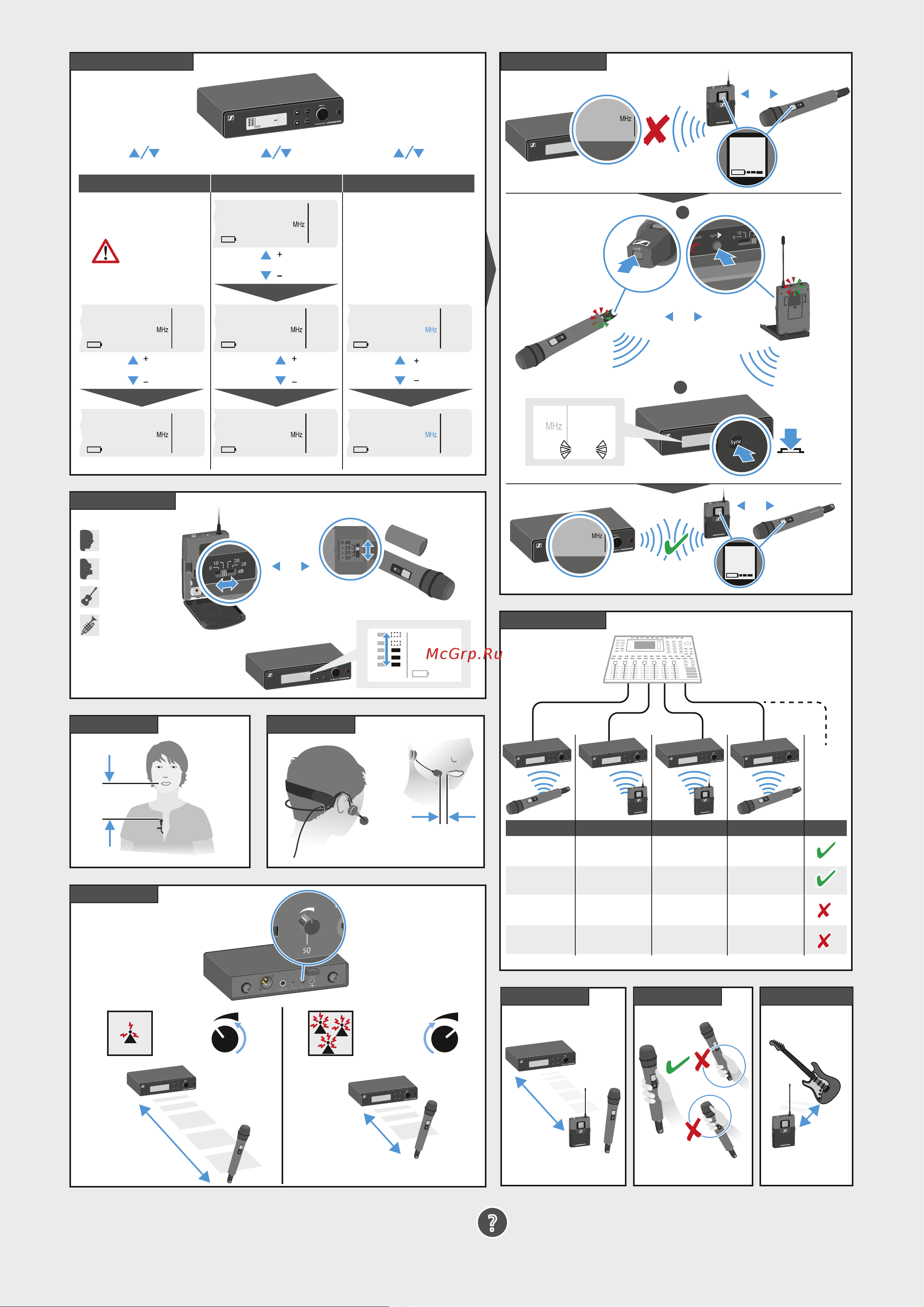 Sennheiser XSW 2-ME3-B [2/2] Scan mode preset mode tune mode
