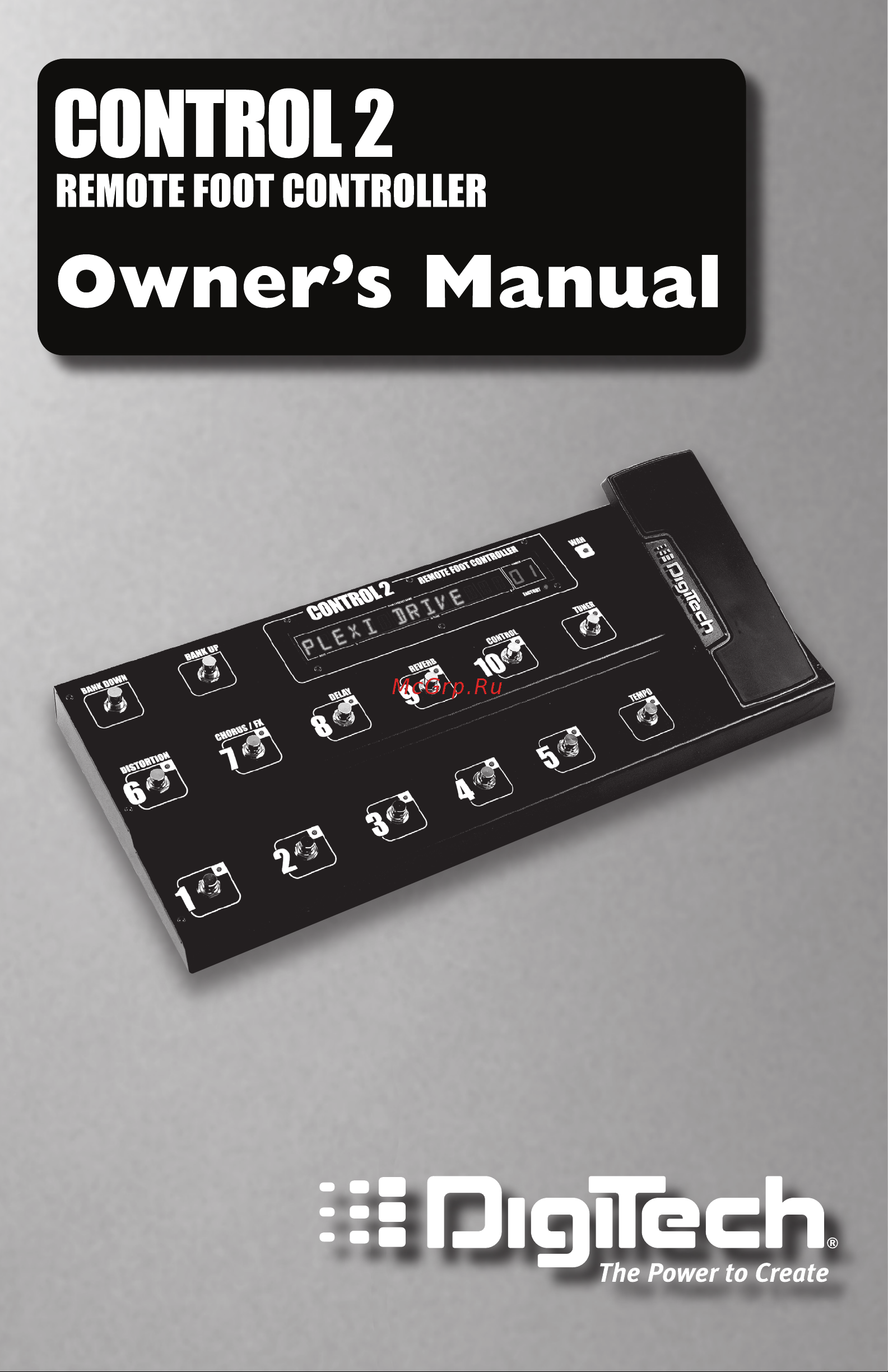 Digitech CONTROL2 Руководство по эксплуатации онлайн