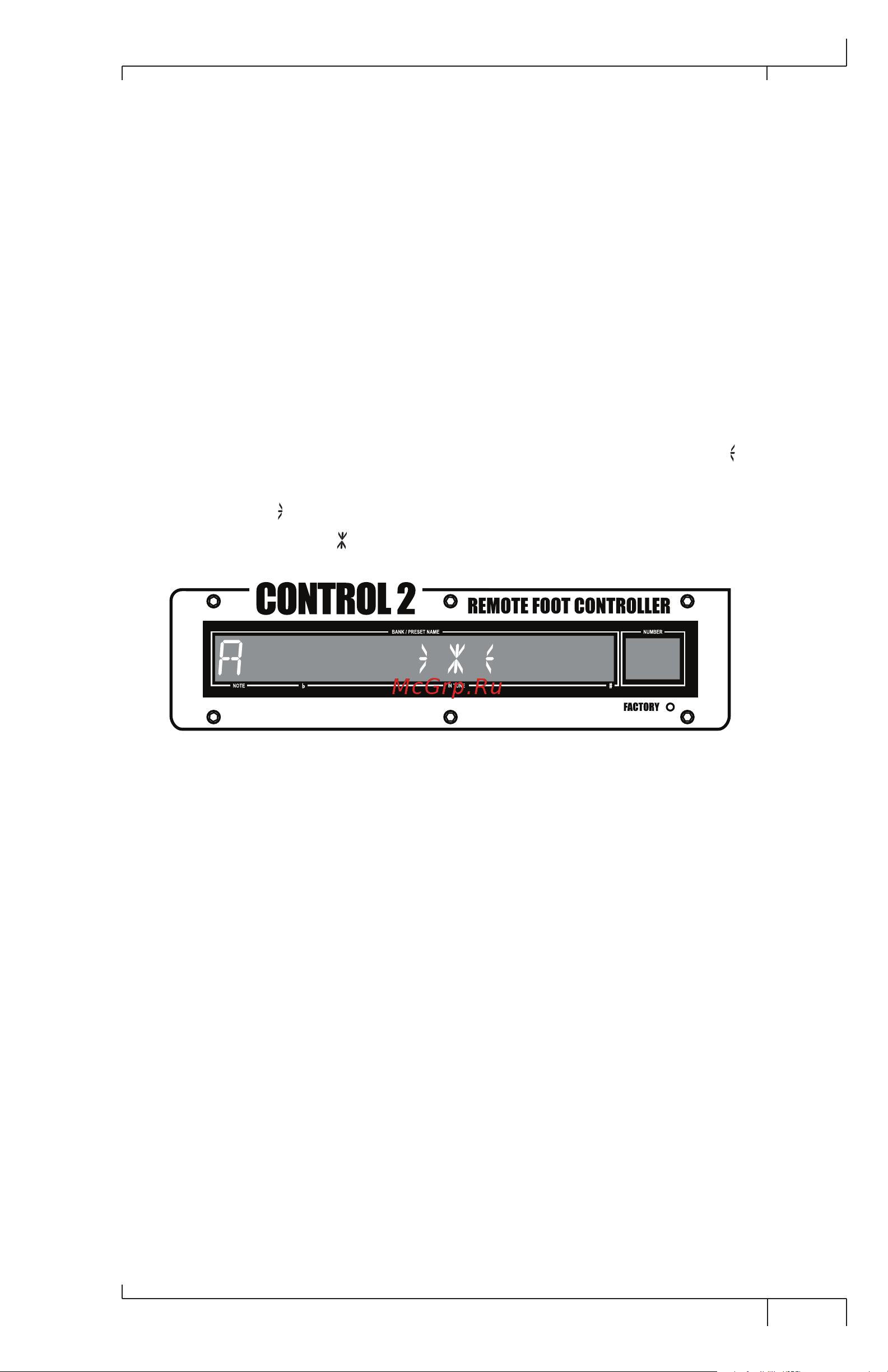 Digitech CONTROL2 [17/20] Assigning parameters to the control footswitch 10
