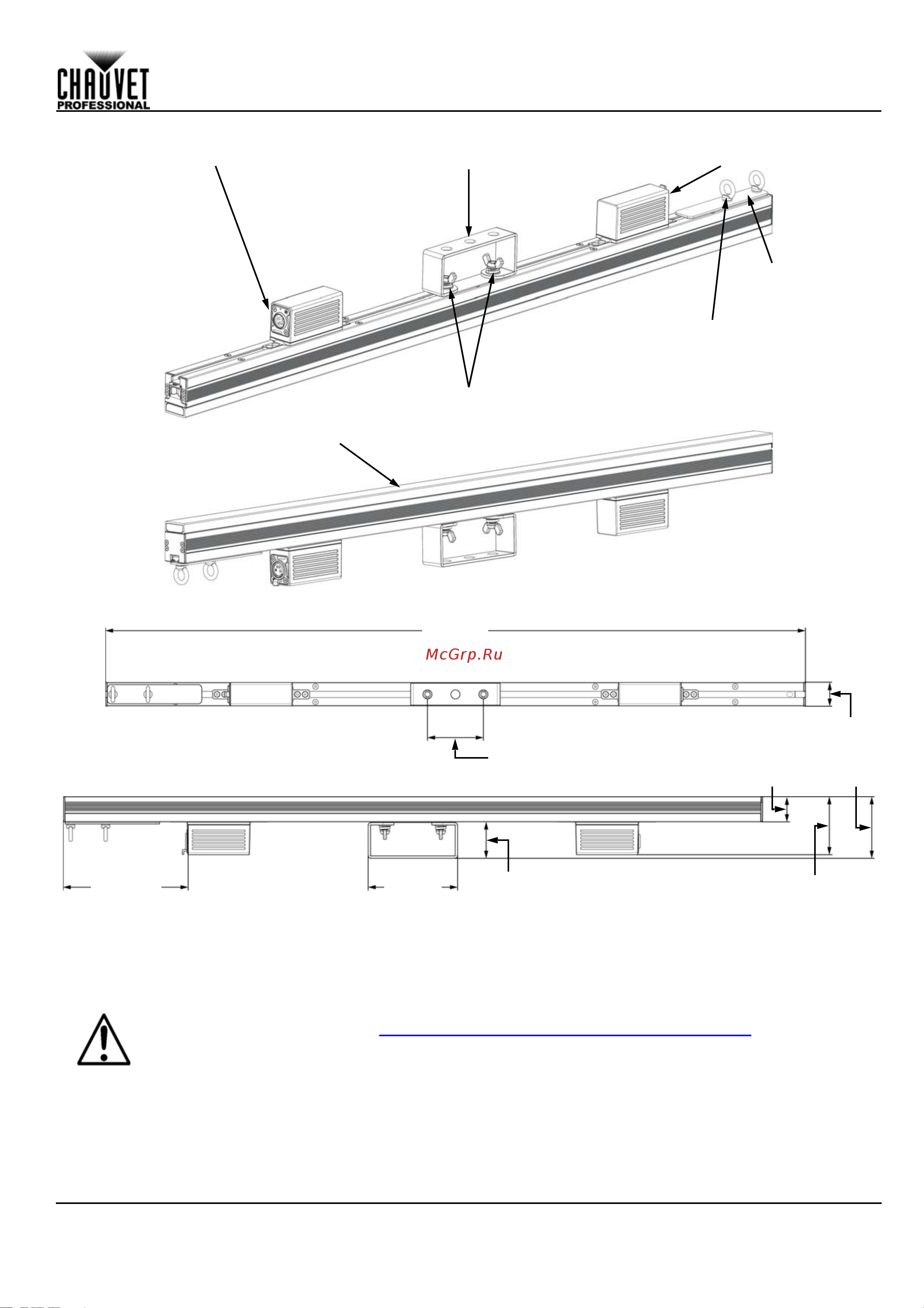 CHAUVET Cumulus [3/28] Product dimensions