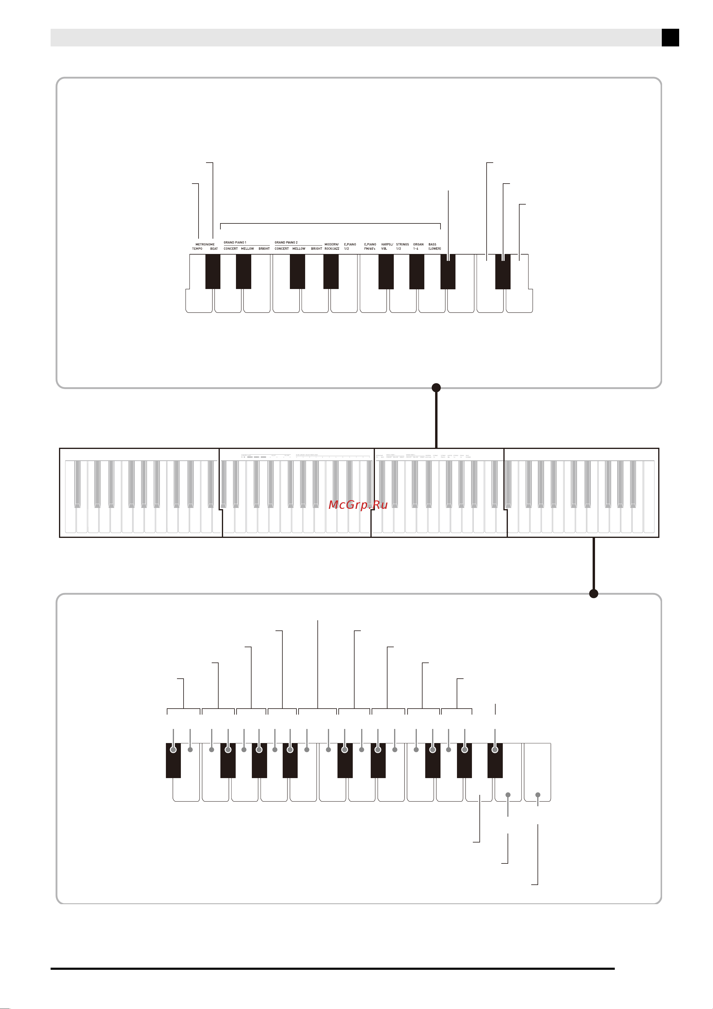 Casio Celviano AP-470 WE [28/62] Вся клавиатура