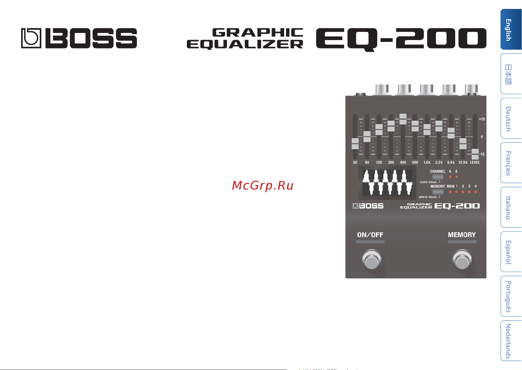 Boss EQ-200 Руководство по эксплуатации онлайн