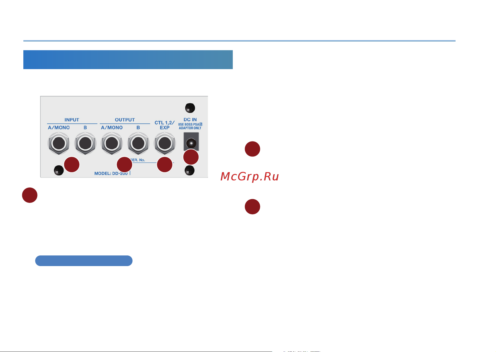 Boss DD-200 [6/18] Rear panel