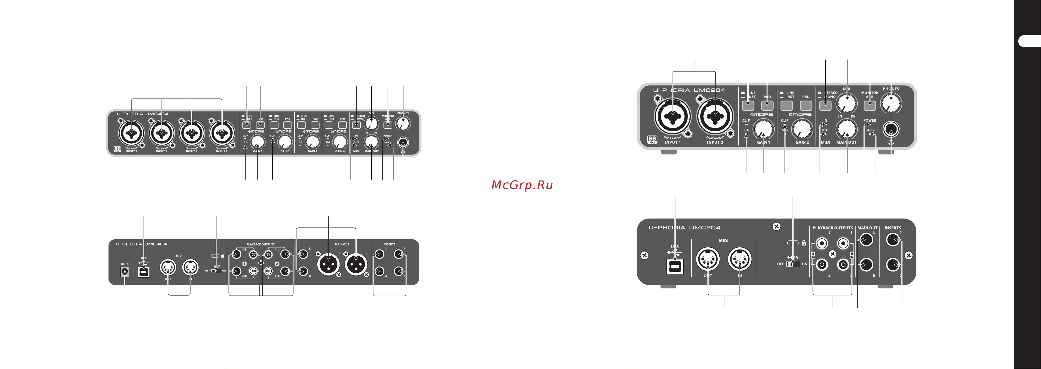 Behringer UMC202HD [5/15] 7 8 9 6 1 3 4