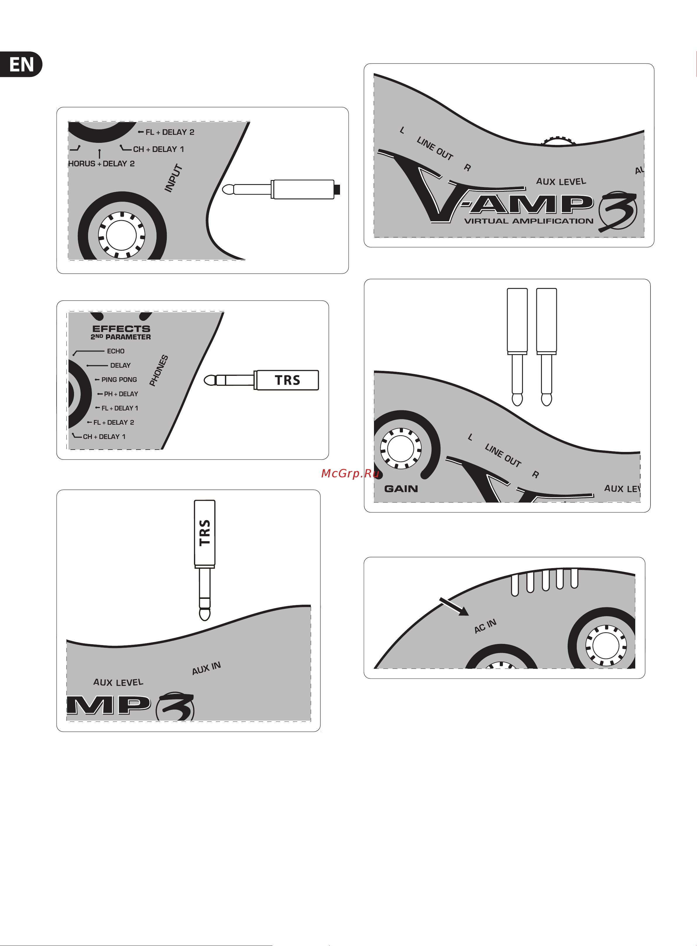 Behringer V-AMP3 [6/18] Rear side panel
