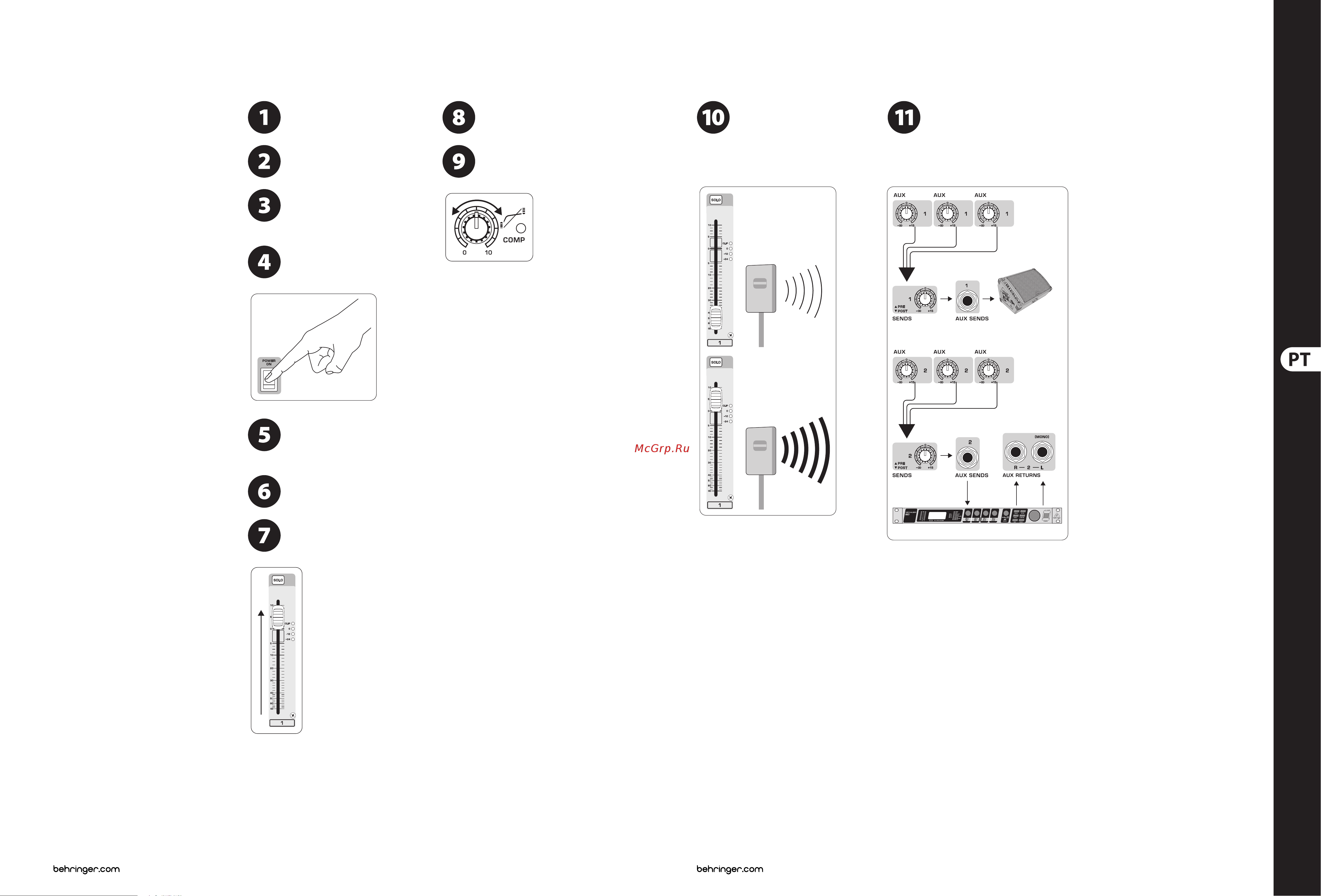 Behringer UFX1604 [31/39] Primeiros passos