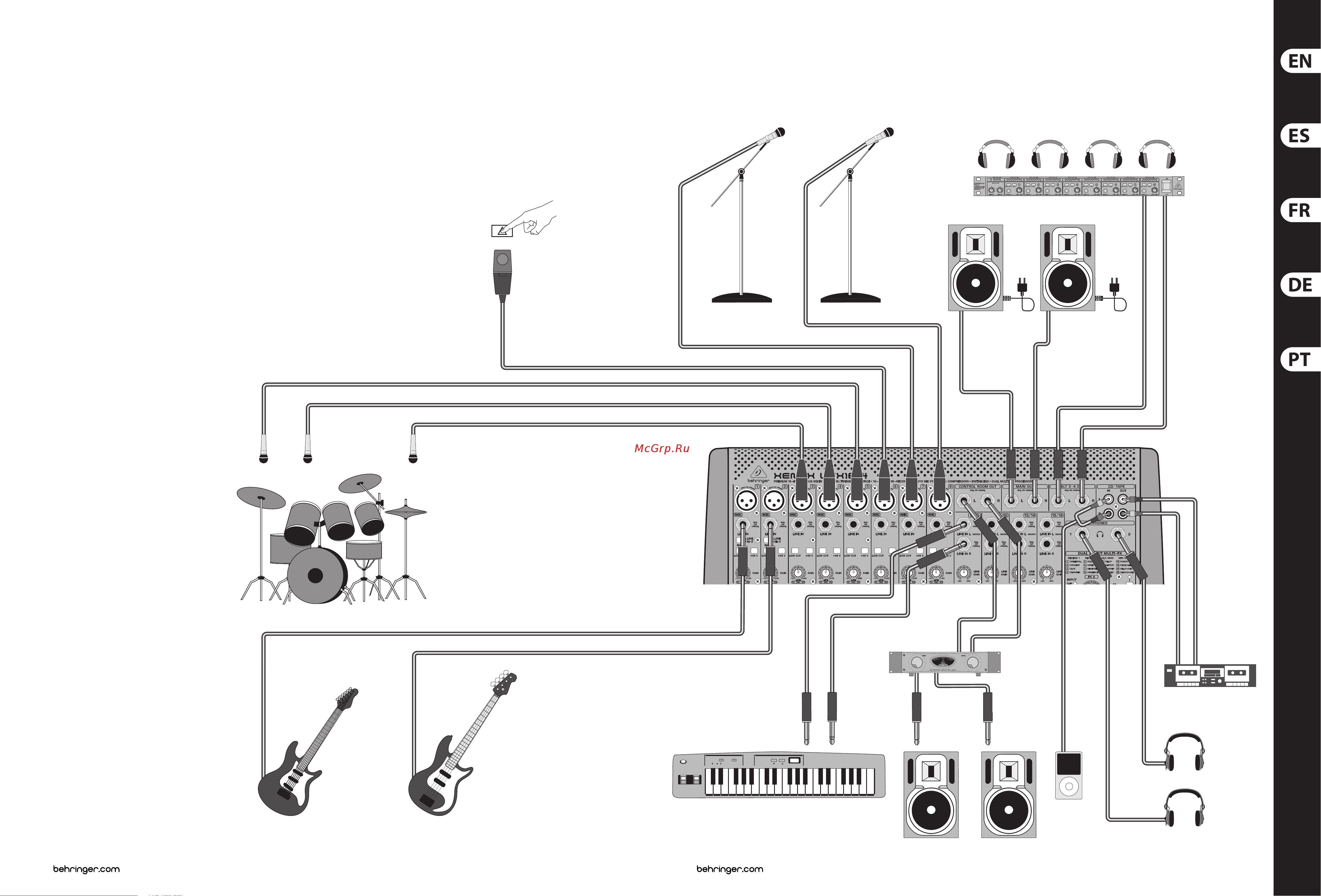 Behringer UFX1604 [7/39] Xenyx ufx1604 hook up