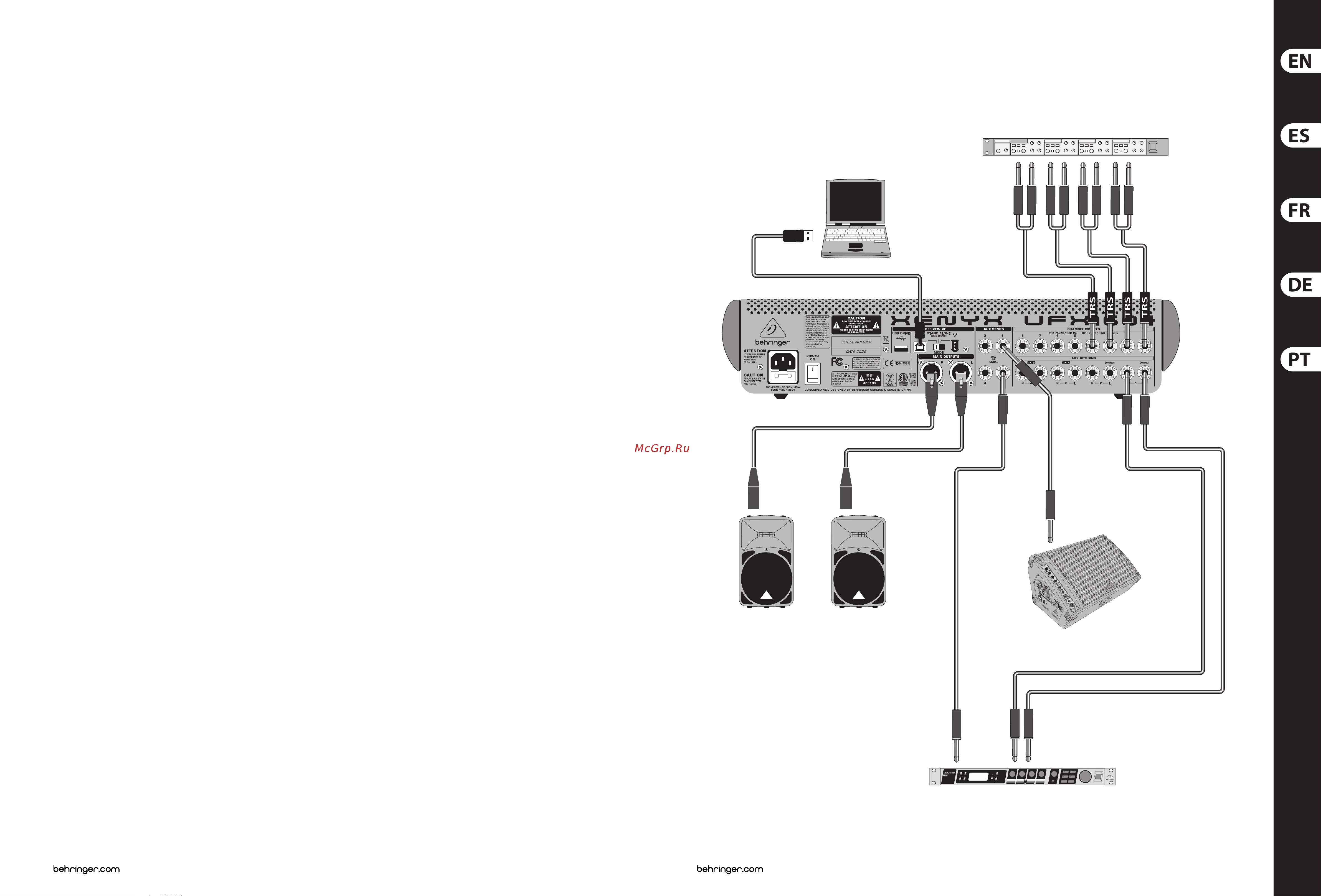 Behringer UFX1604 [8/39] Xenyx ufx1604 hook up