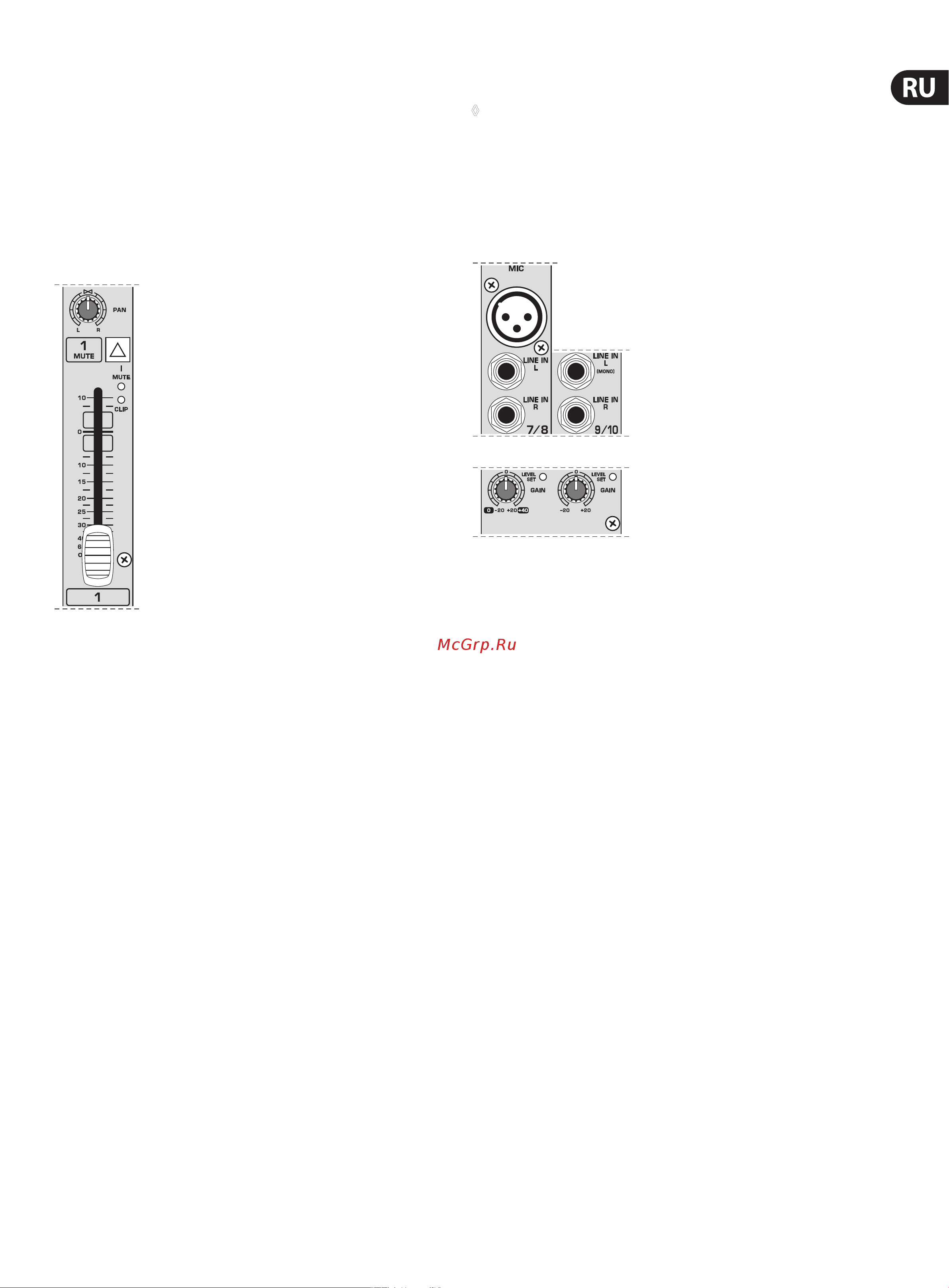 Behringer UB1222FX-PRO [7/16] Стереоканалы