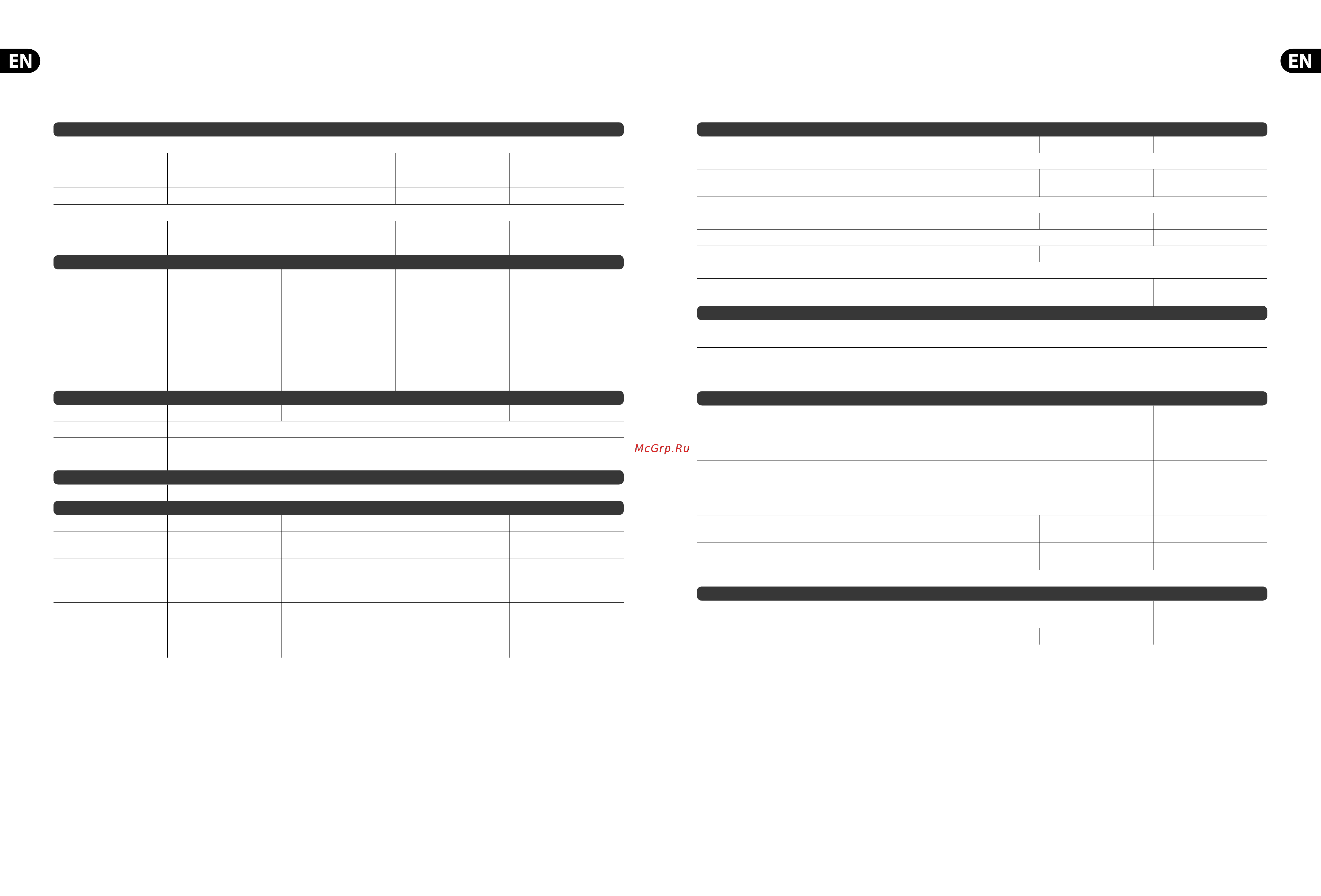 Behringer NX4-6000 [20/23] Specifi cations