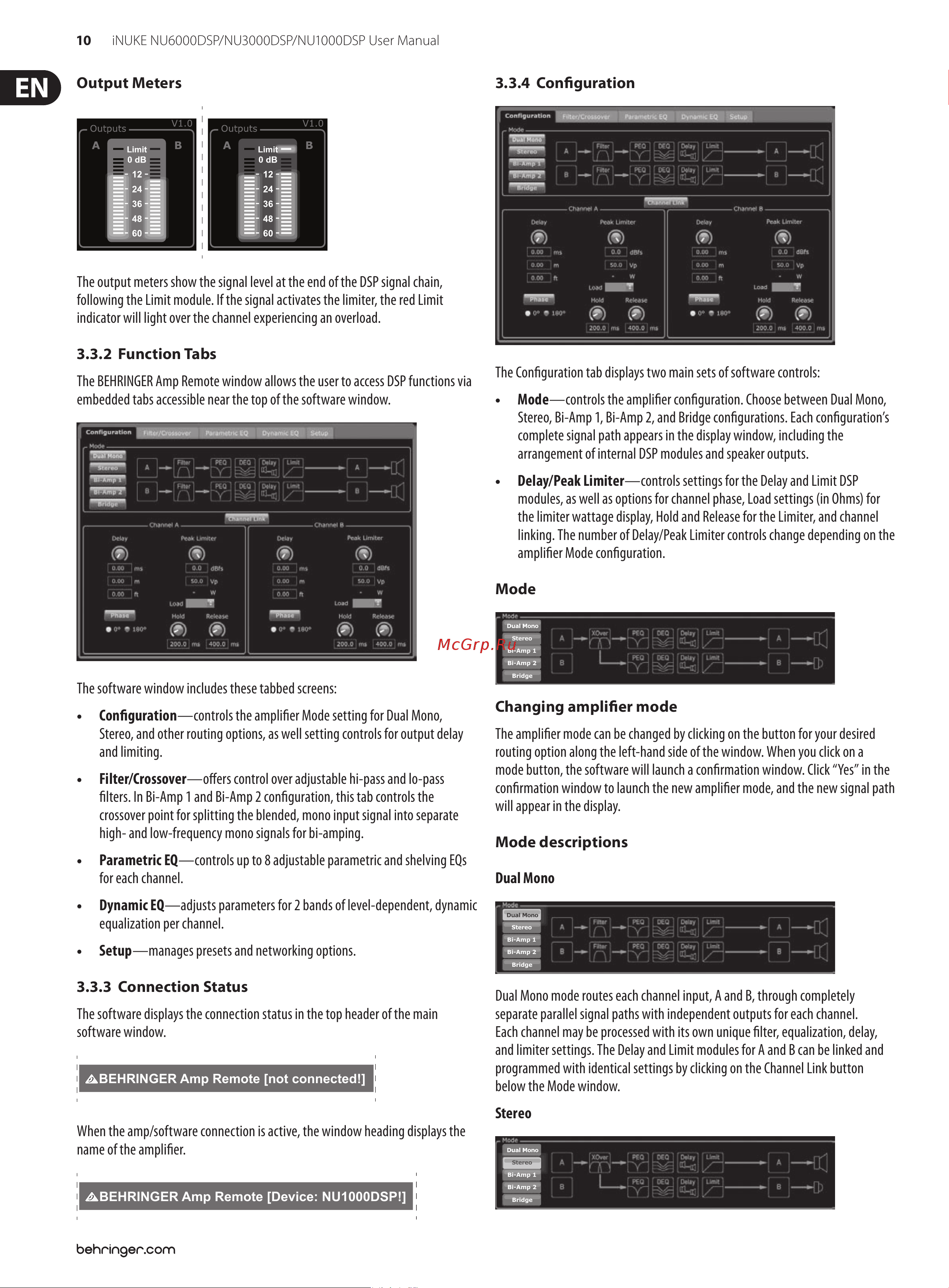 Behringer NU6000 Руководство по эксплуатации онлайн [10/22] 776661