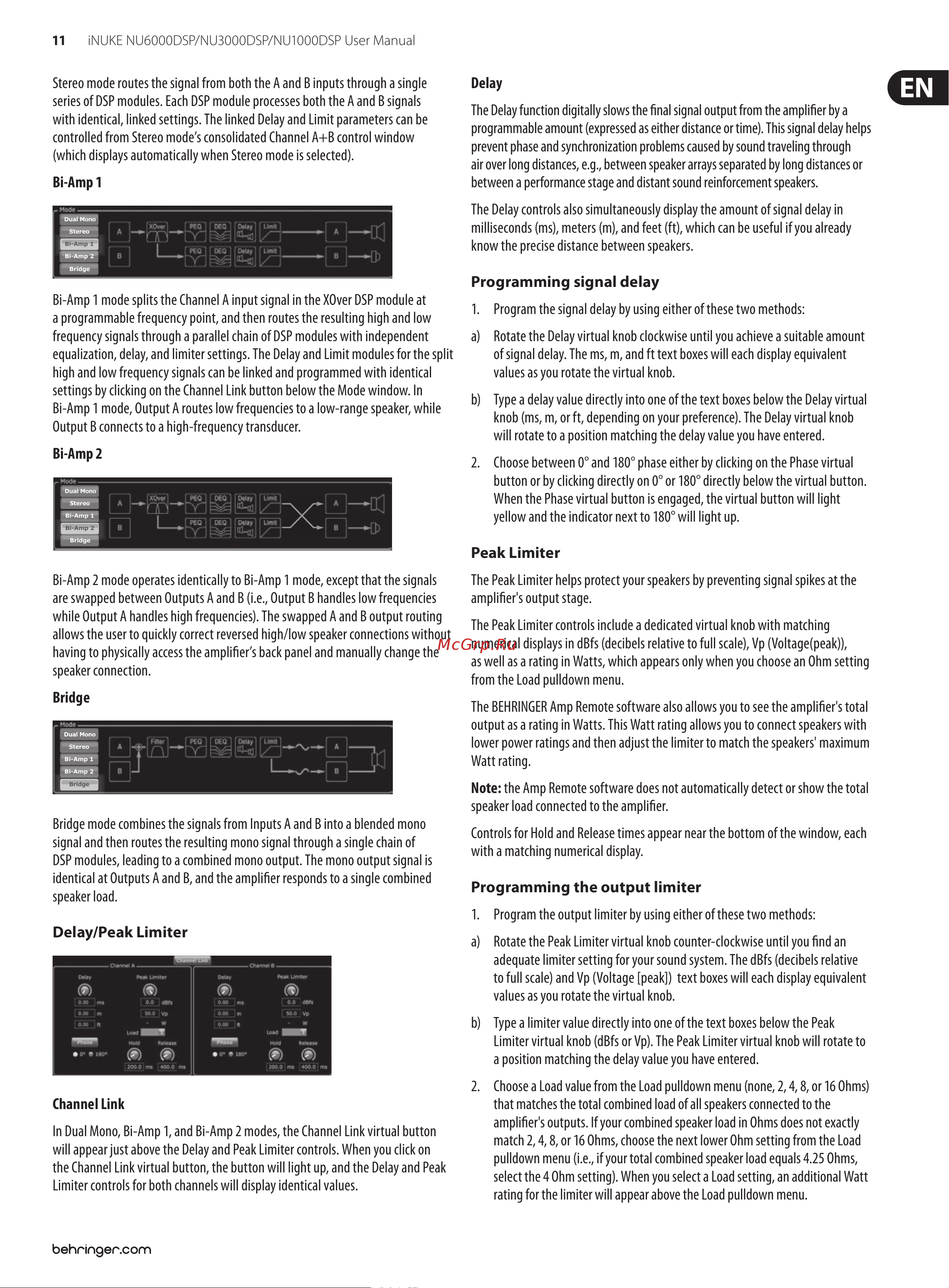 Behringer NU6000 Руководство по эксплуатации онлайн [11/22] 776661