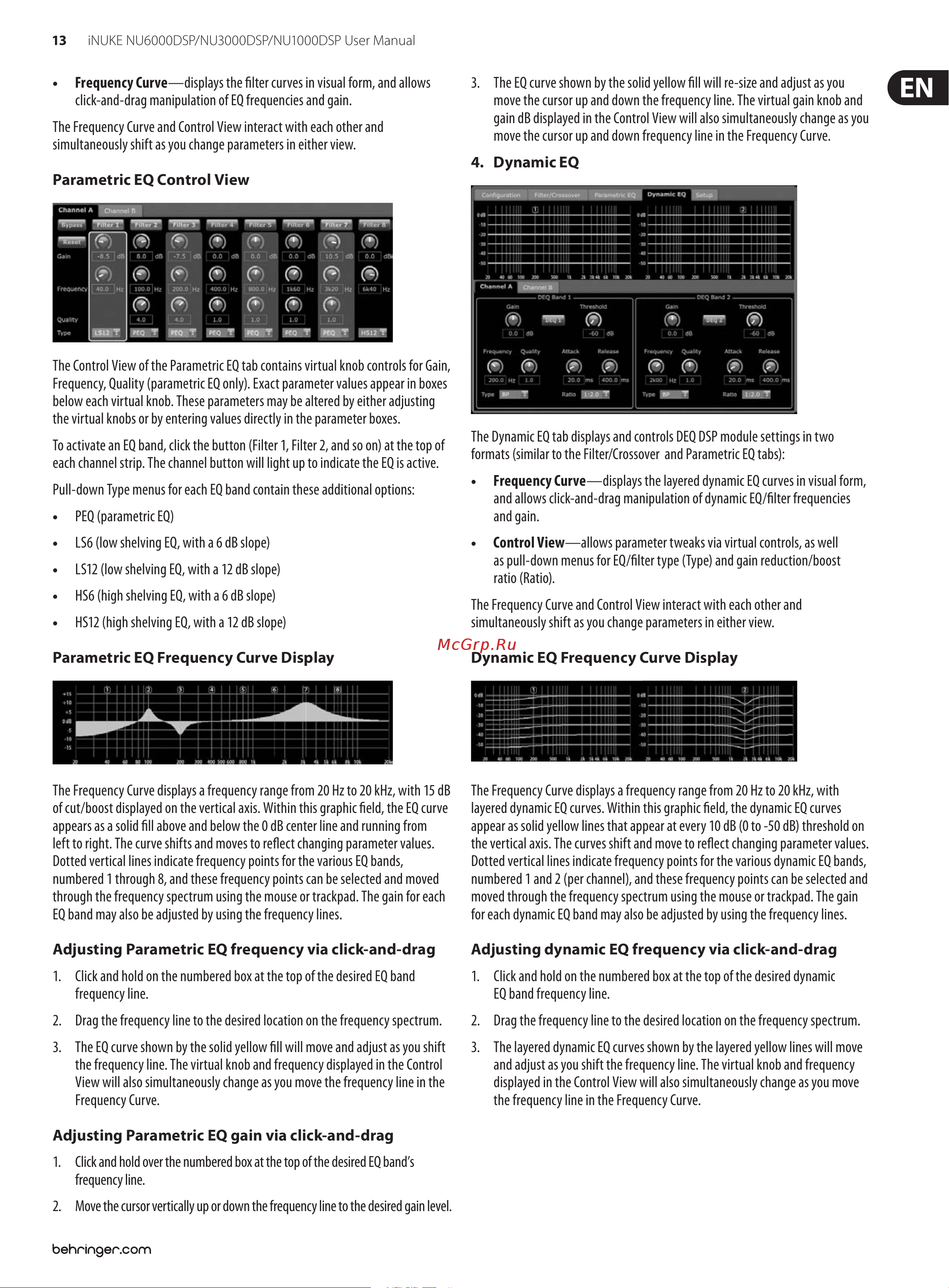 Behringer NU6000 Руководство по эксплуатации онлайн [13/22] 776661