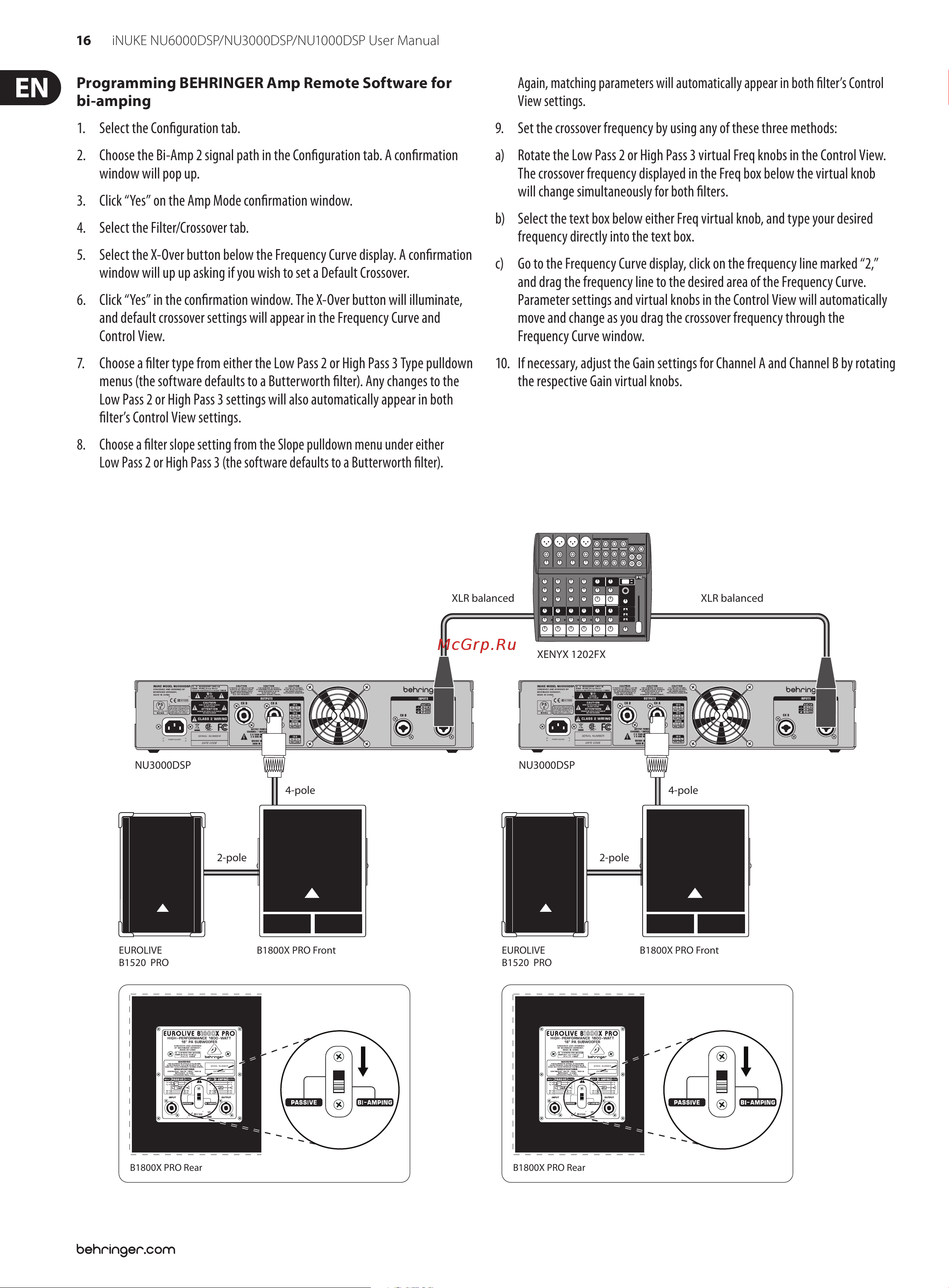 Behringer NU6000 Руководство по эксплуатации онлайн [16/22] 776661