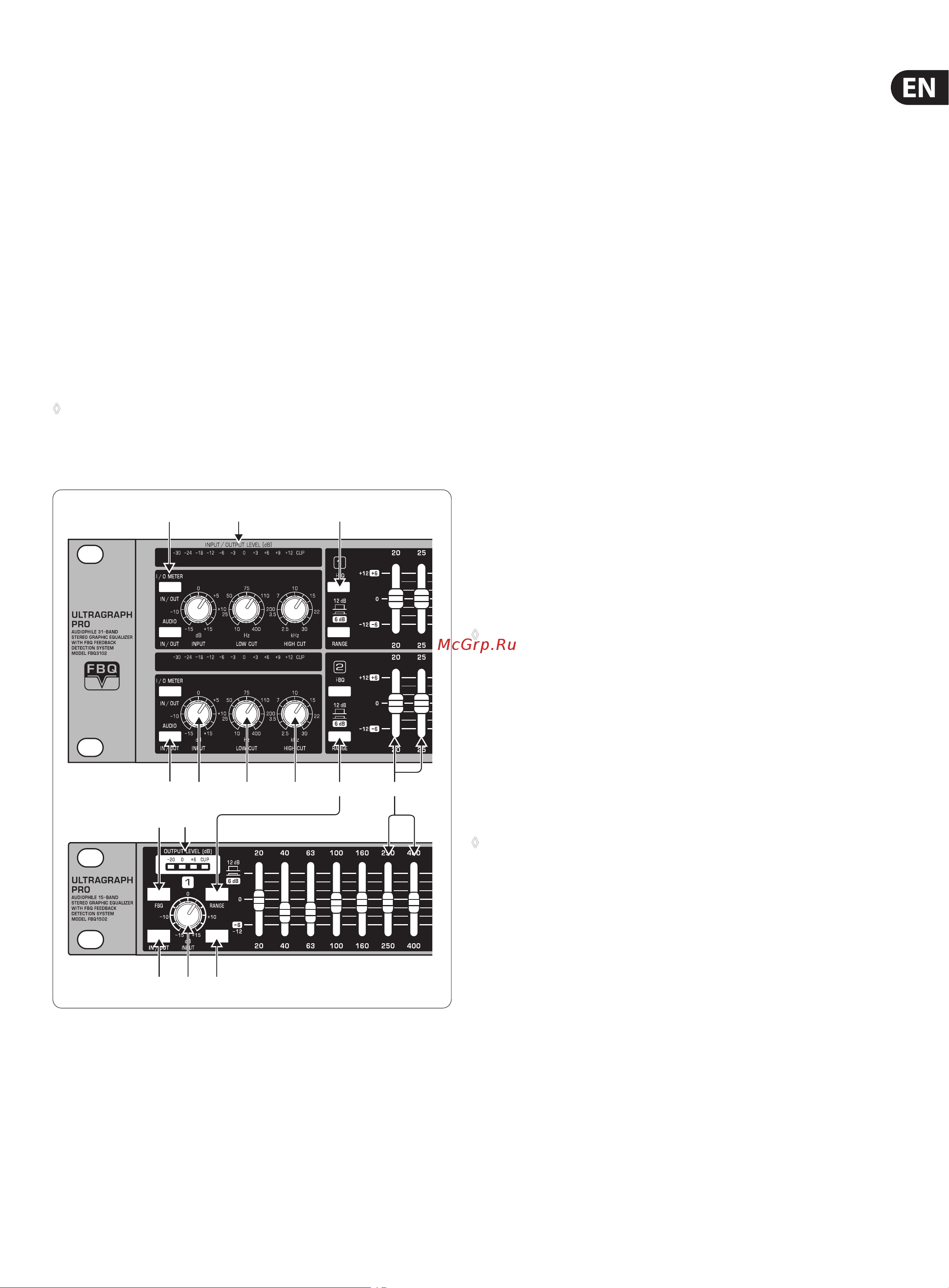 Behringer FBQ6200 [5/14] Control elements and connectors