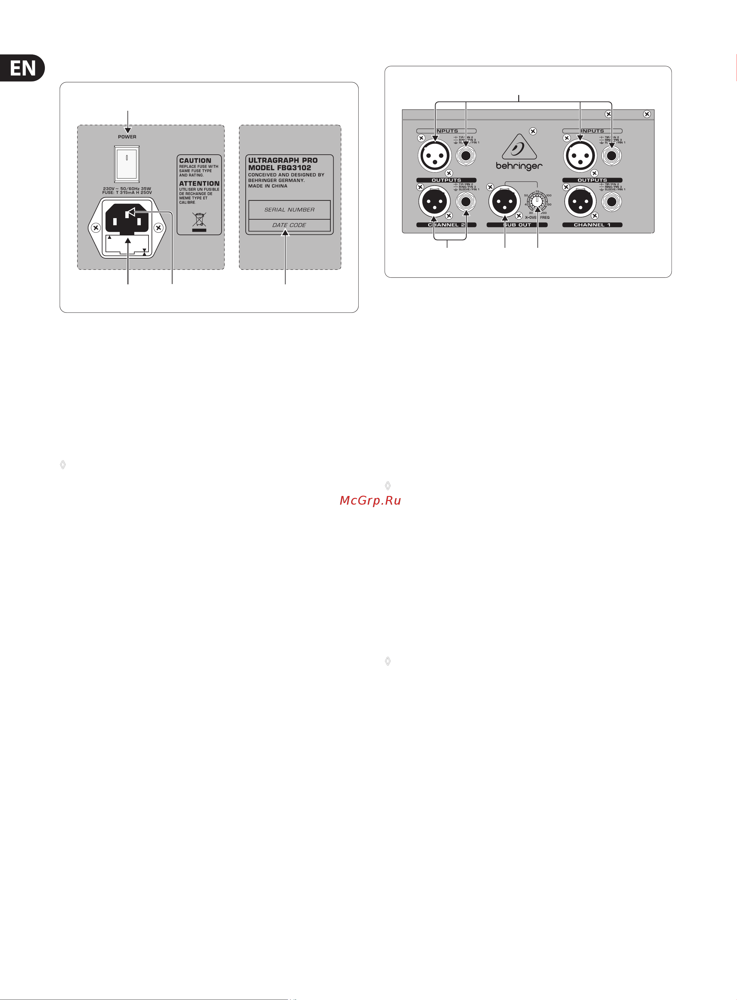 Behringer FBQ6200 [6/14] Additional fbq6200 control elements