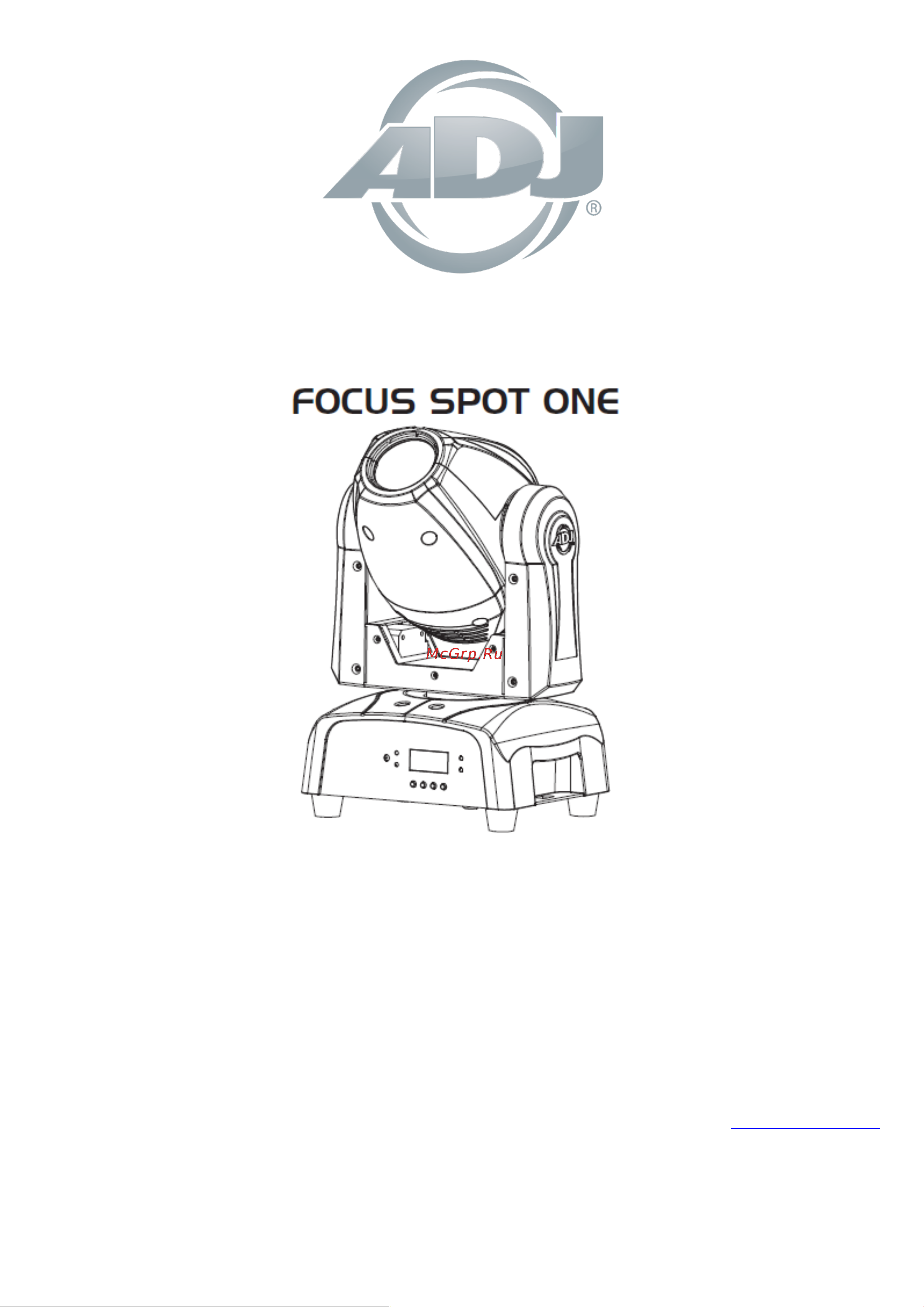 ADJ Focus Spot ONE Руководство по эксплуатации онлайн