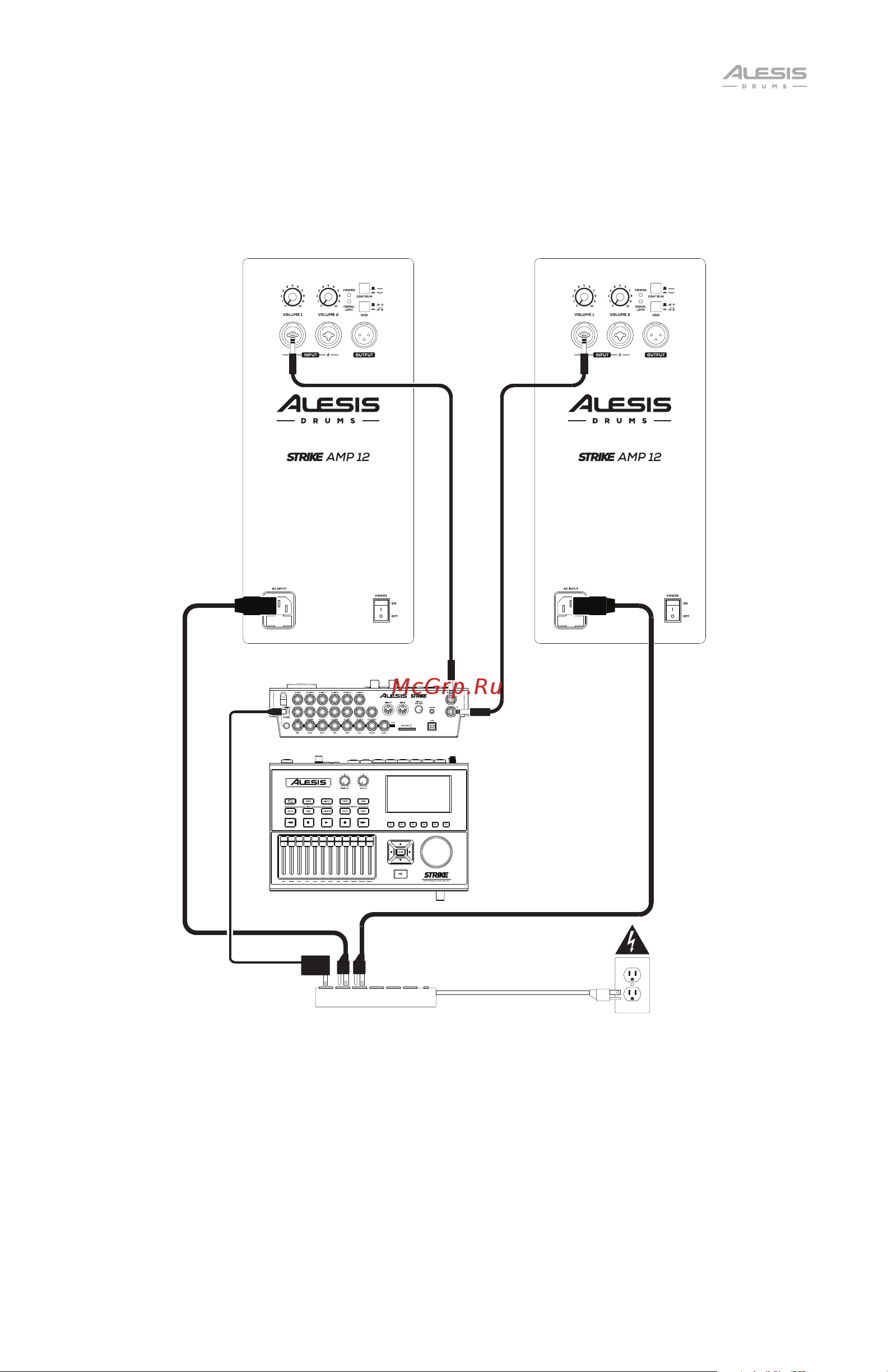 Alesis Strike Amp 12 [19/28] Esempio b due strike amp 12 stereo
