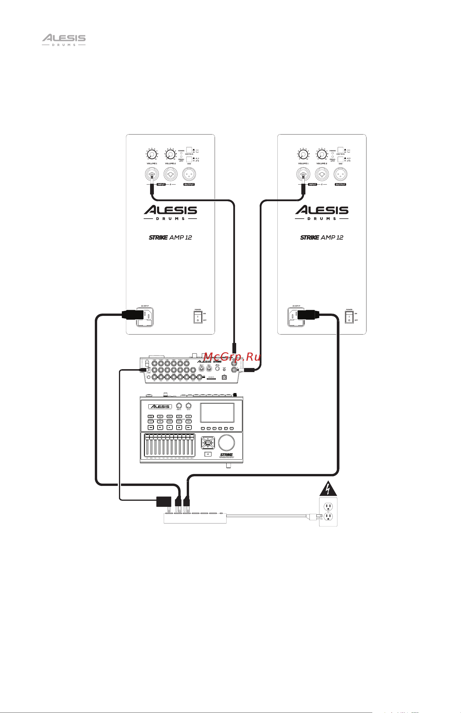Alesis Strike Amp 12 [24/28] Beispiel b zwei strike amp 12 stereo
