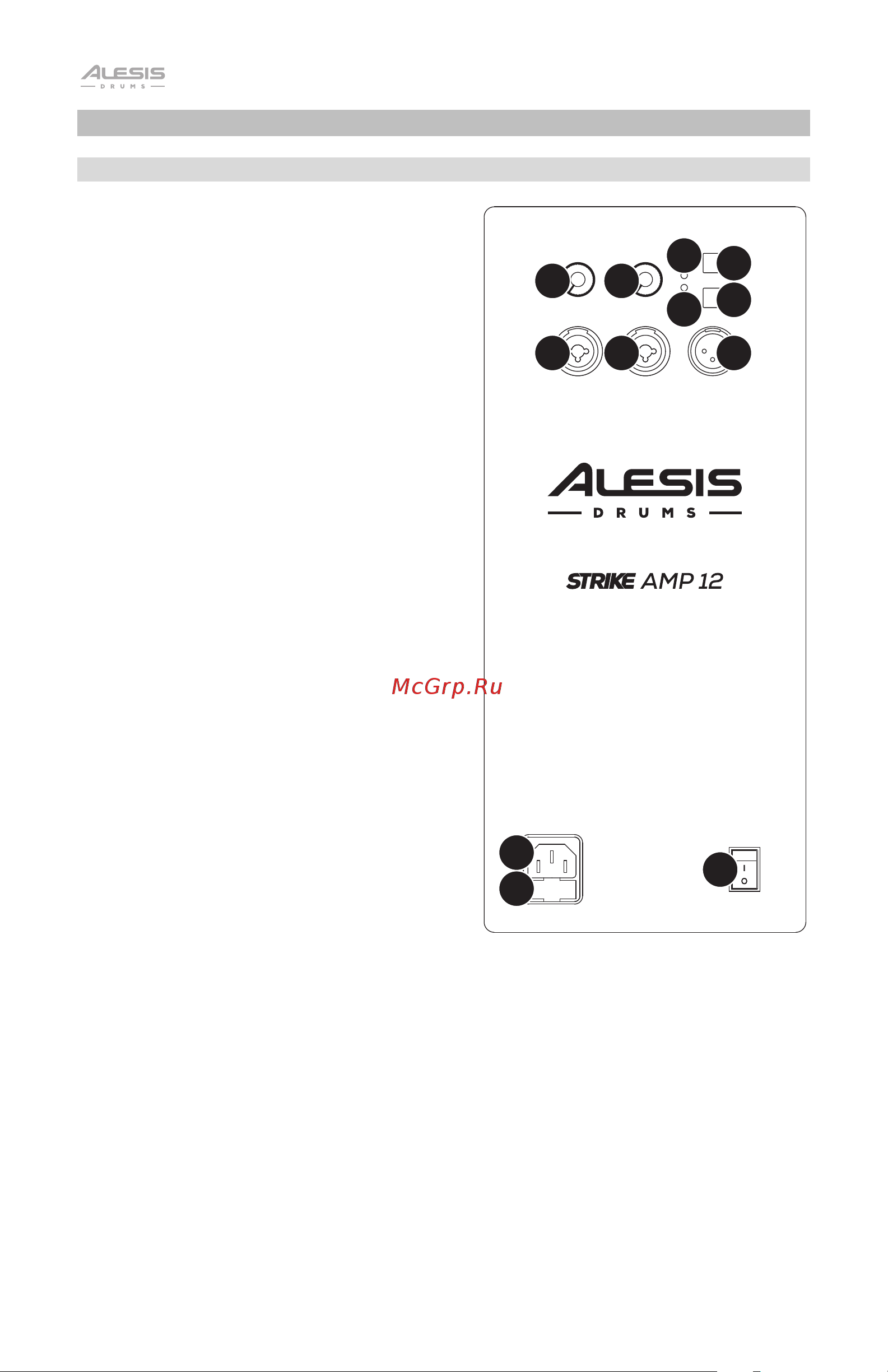 Alesis Strike Amp 12 [26/28] Funktionen