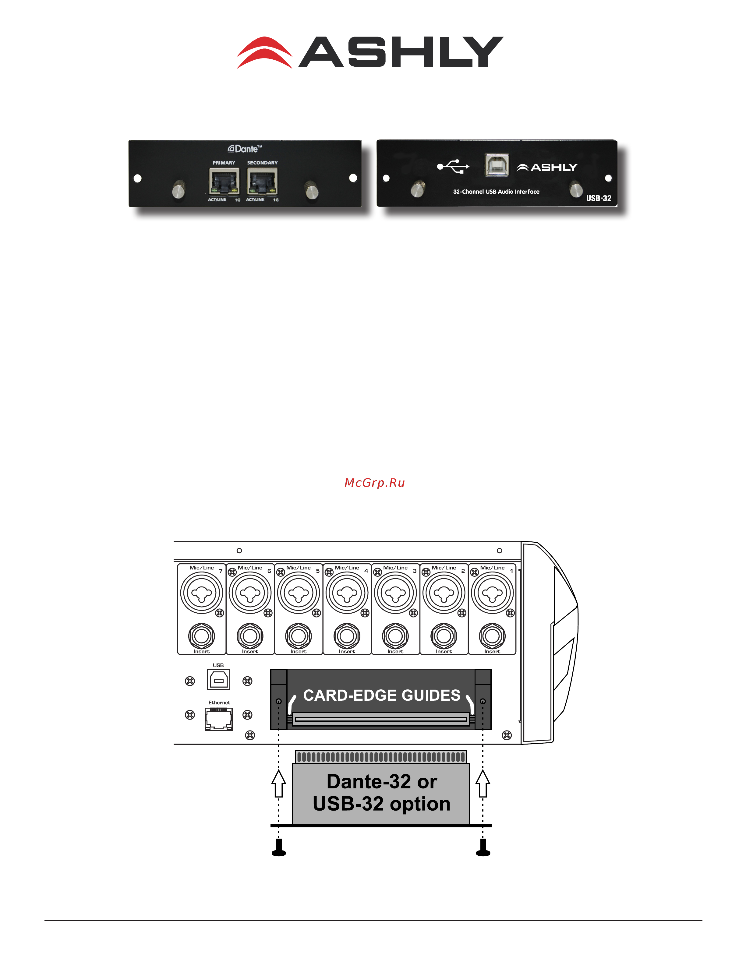 ASHLY USB-32 Руководство по эксплуатации онлайн