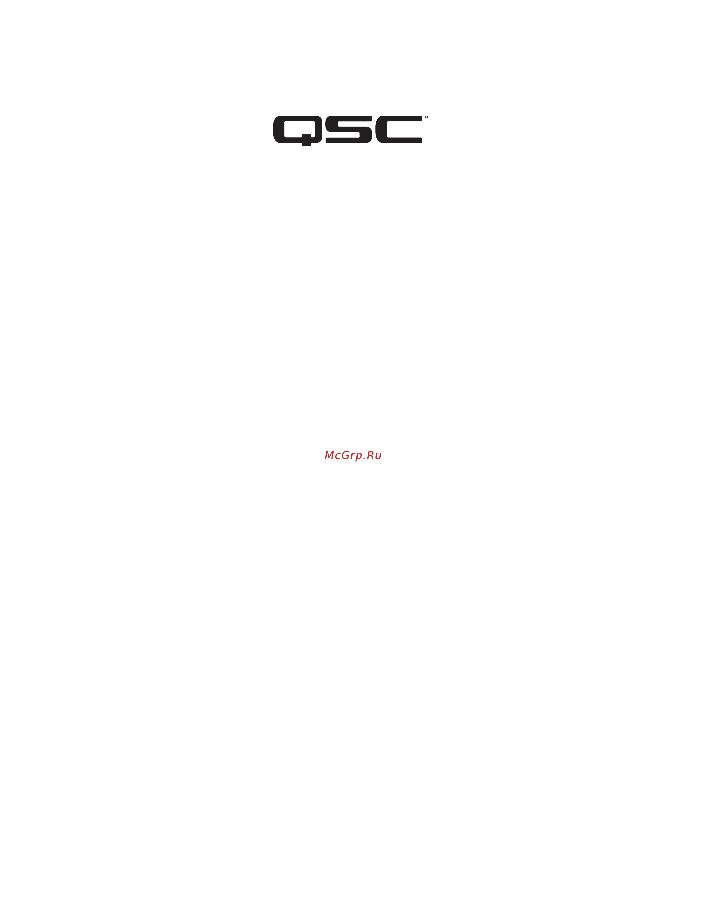QSC SPA2-200 Руководство по эксплуатации онлайн [12/12] 776716