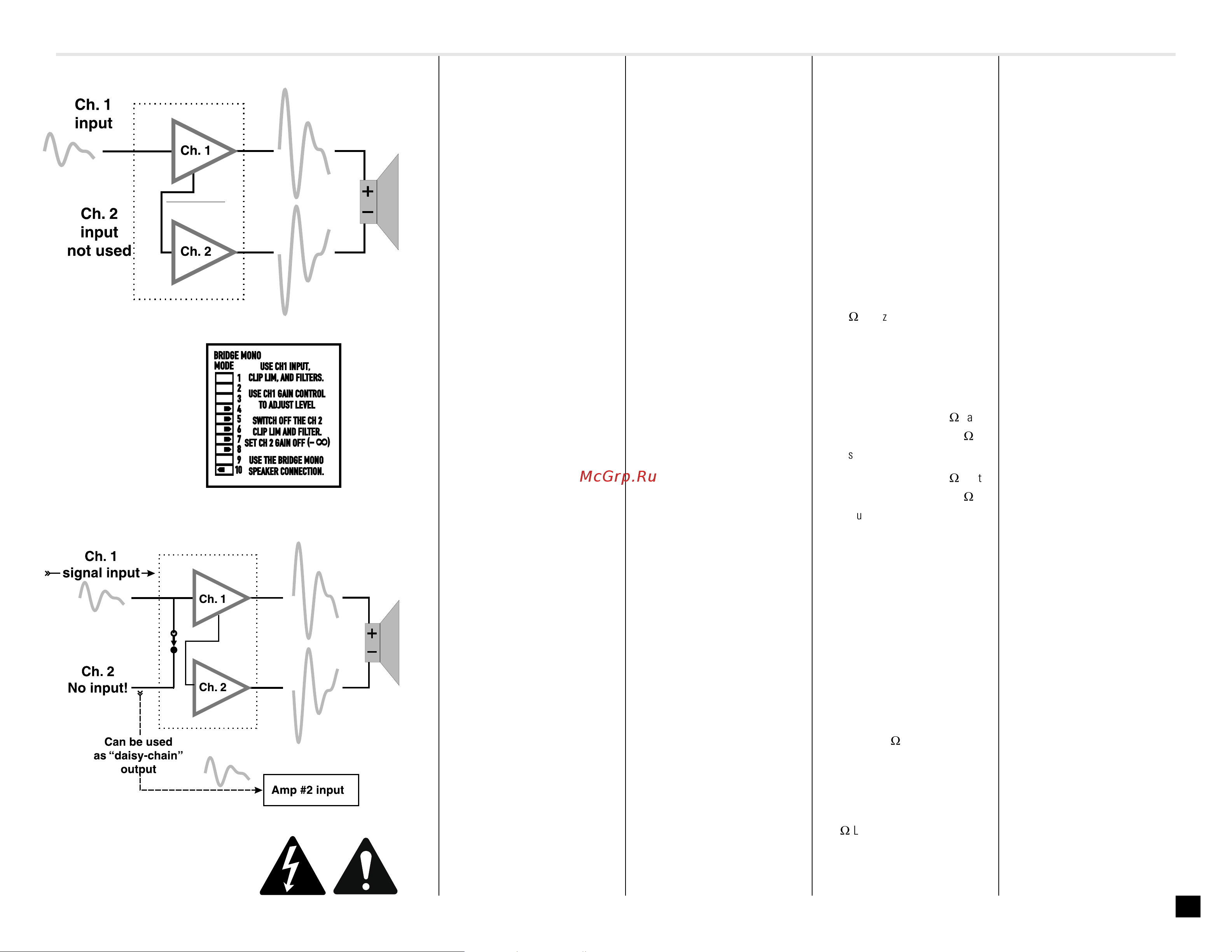 QSC RMX2450 [10/20] Características y a j u s t e s