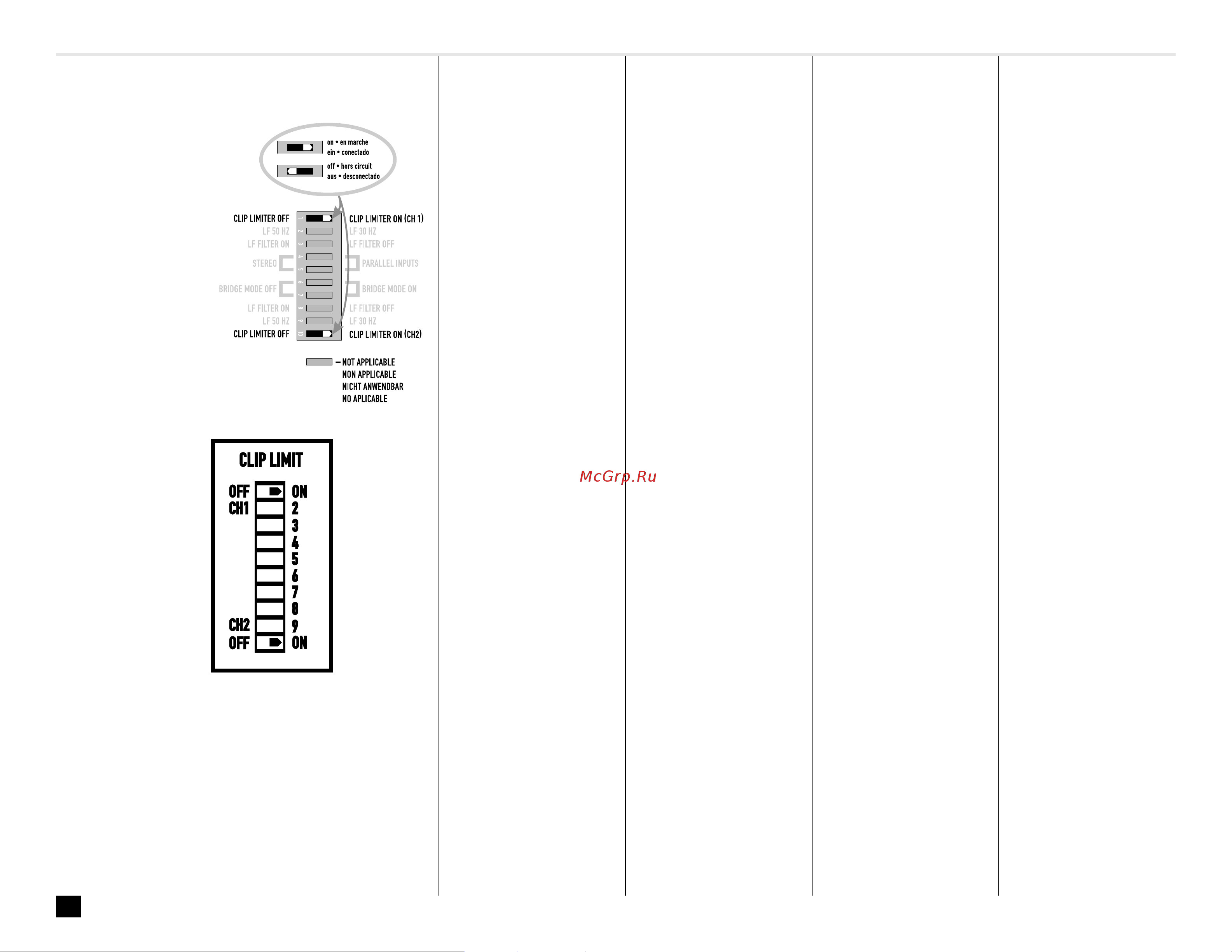 QSC RMX2450 [5/20] Ausstattung einstellungen