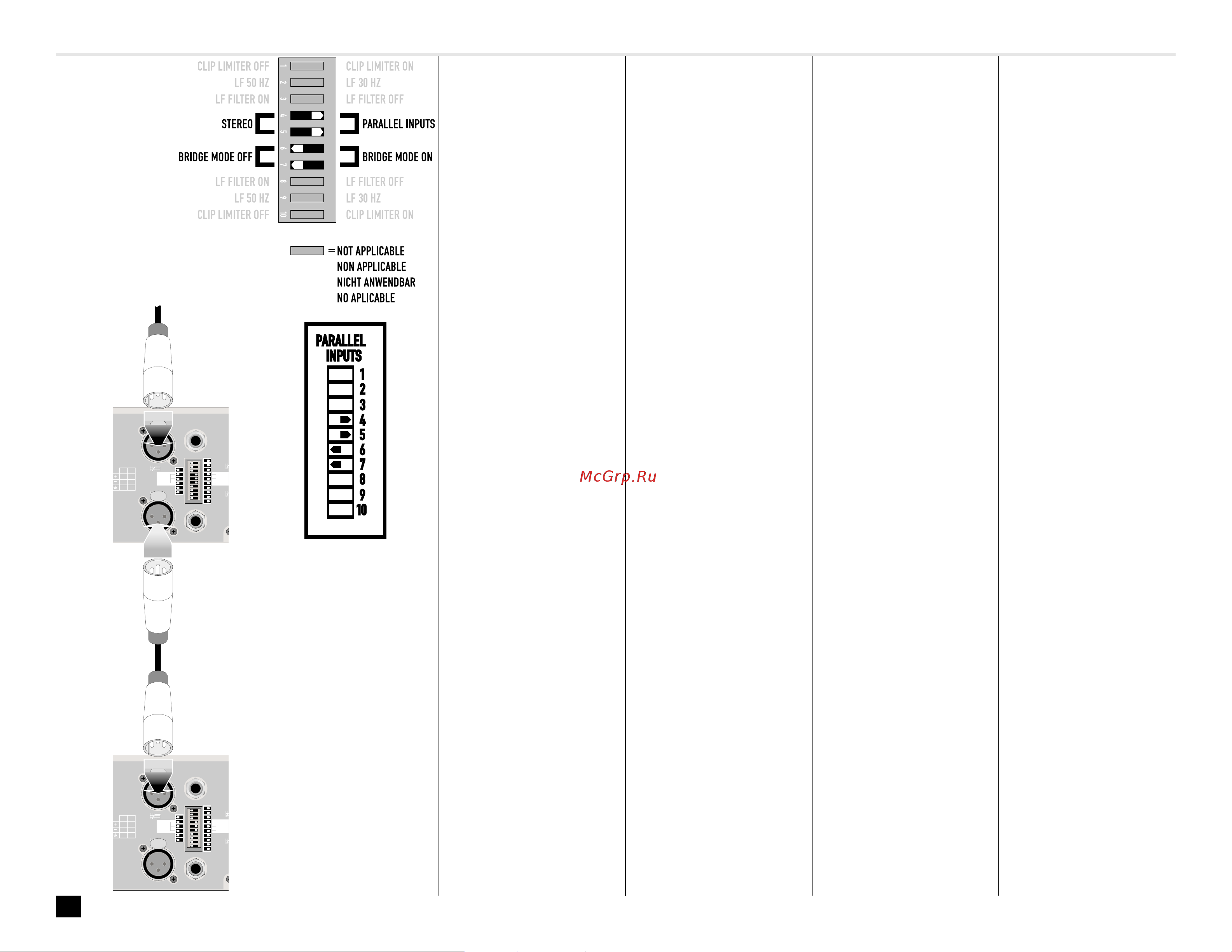 QSC RMX2450 [7/20] Ausstattung einstellungen