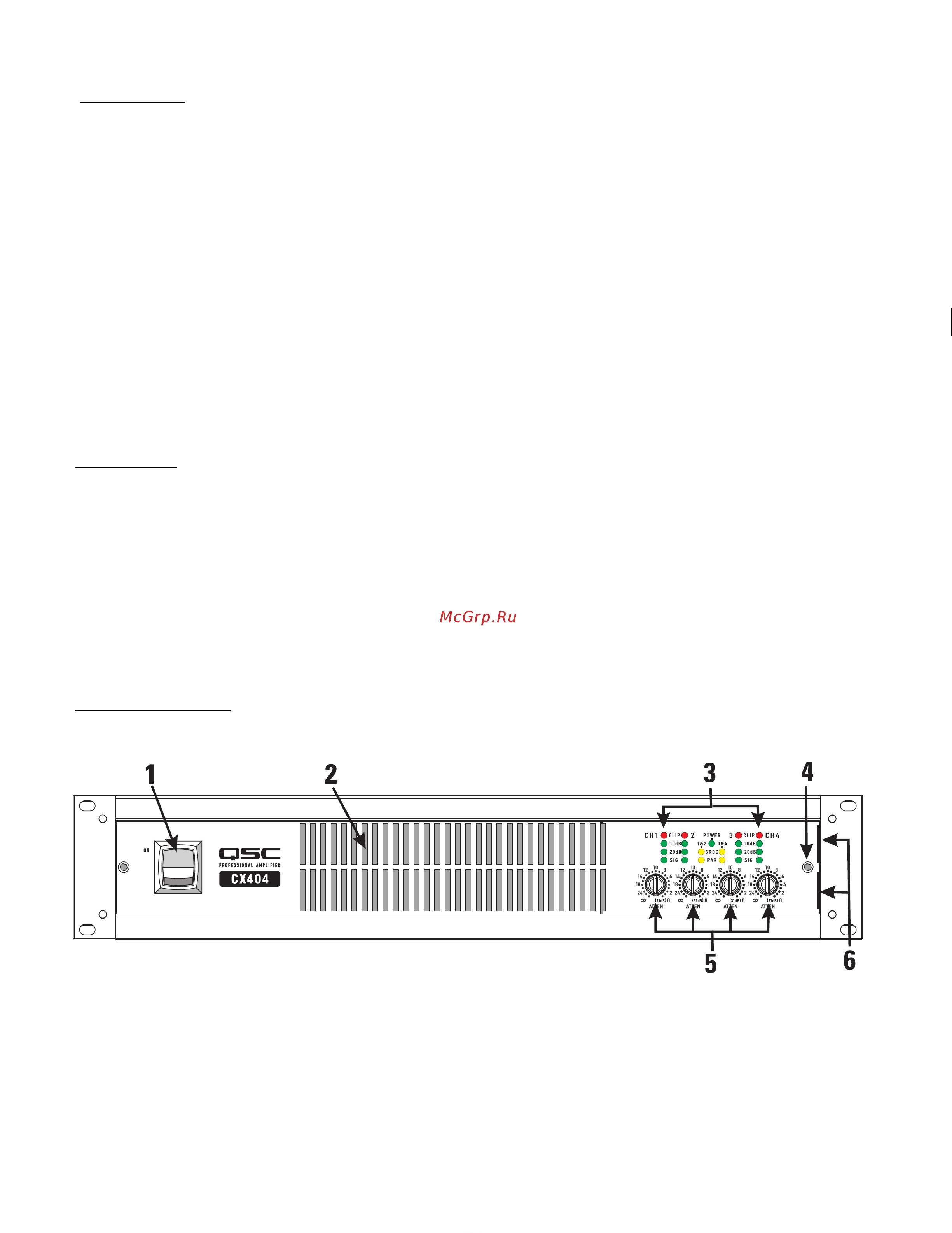 QSC CX902 [2/9] Вступление