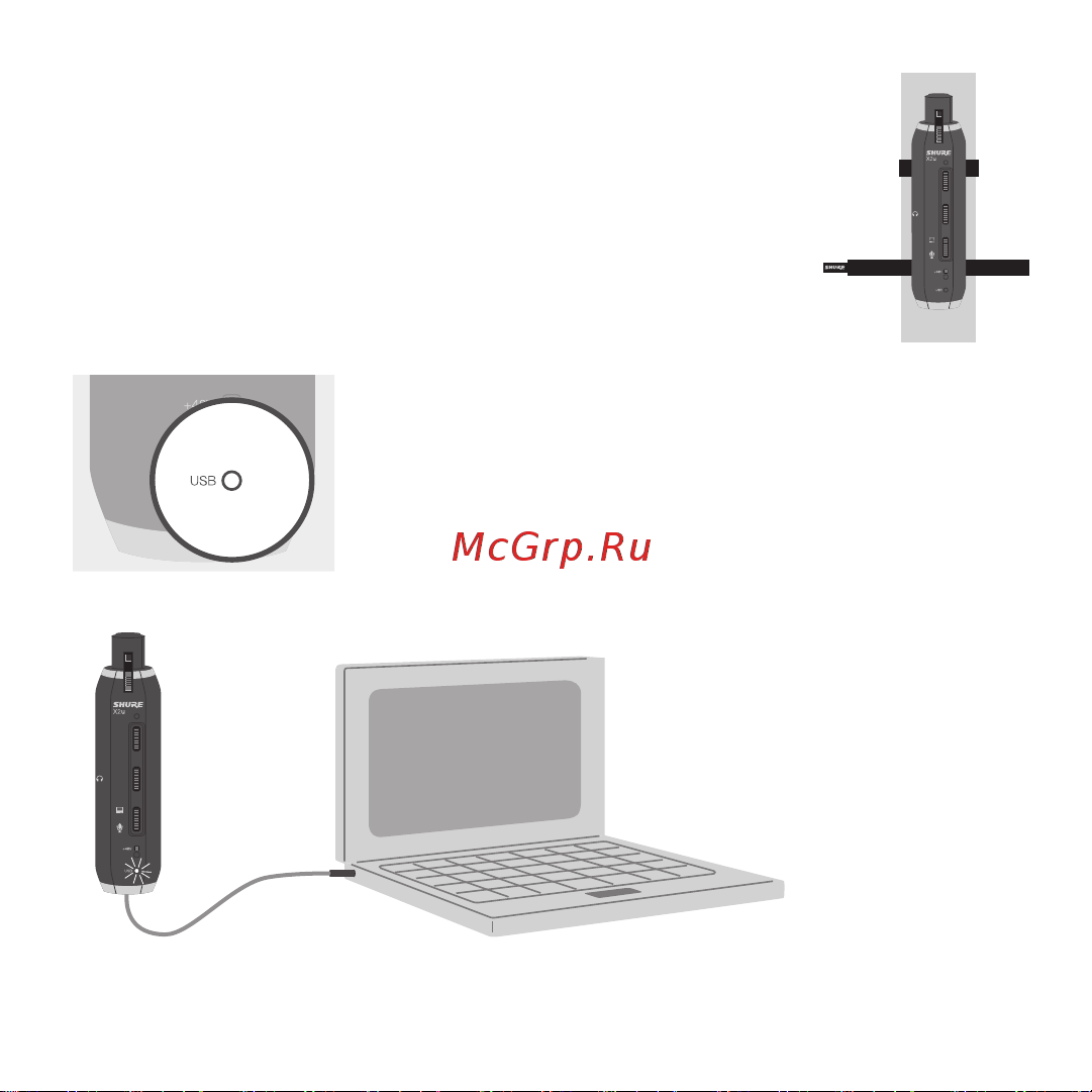Rode SHURE SM 58-X2U [28/108] Connexion usb