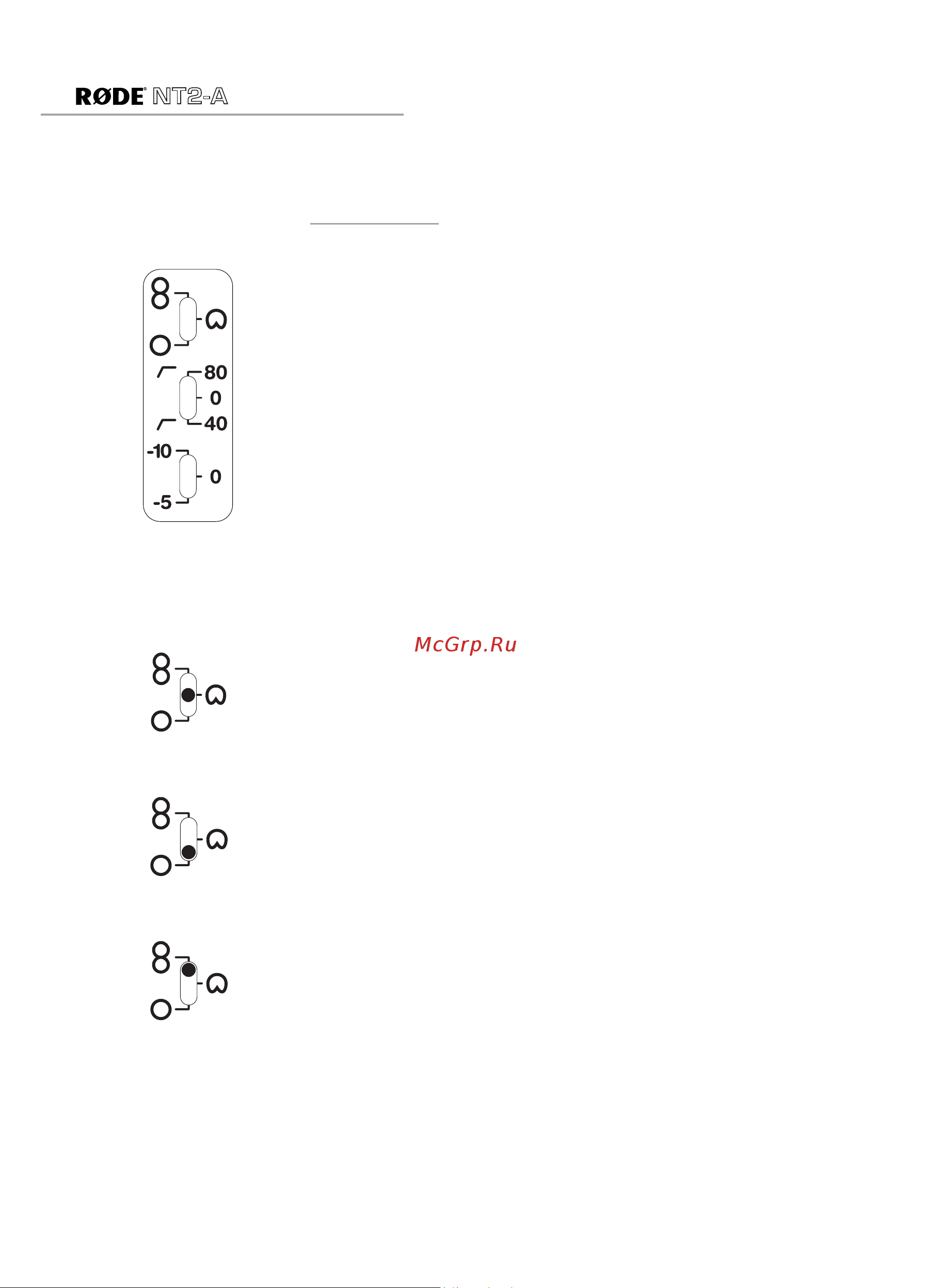 Rode NT2-A [9/16] Settings polar pickup patterns